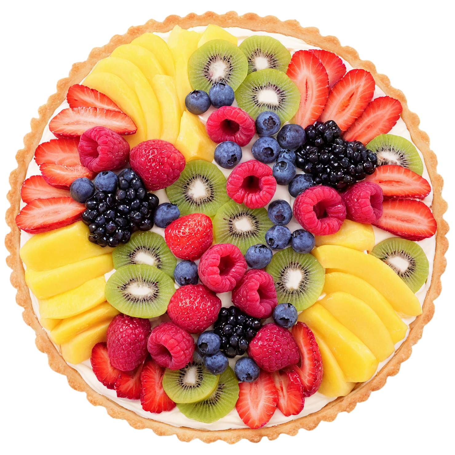 Fruit tart  desserts isolated on transparent background #4885