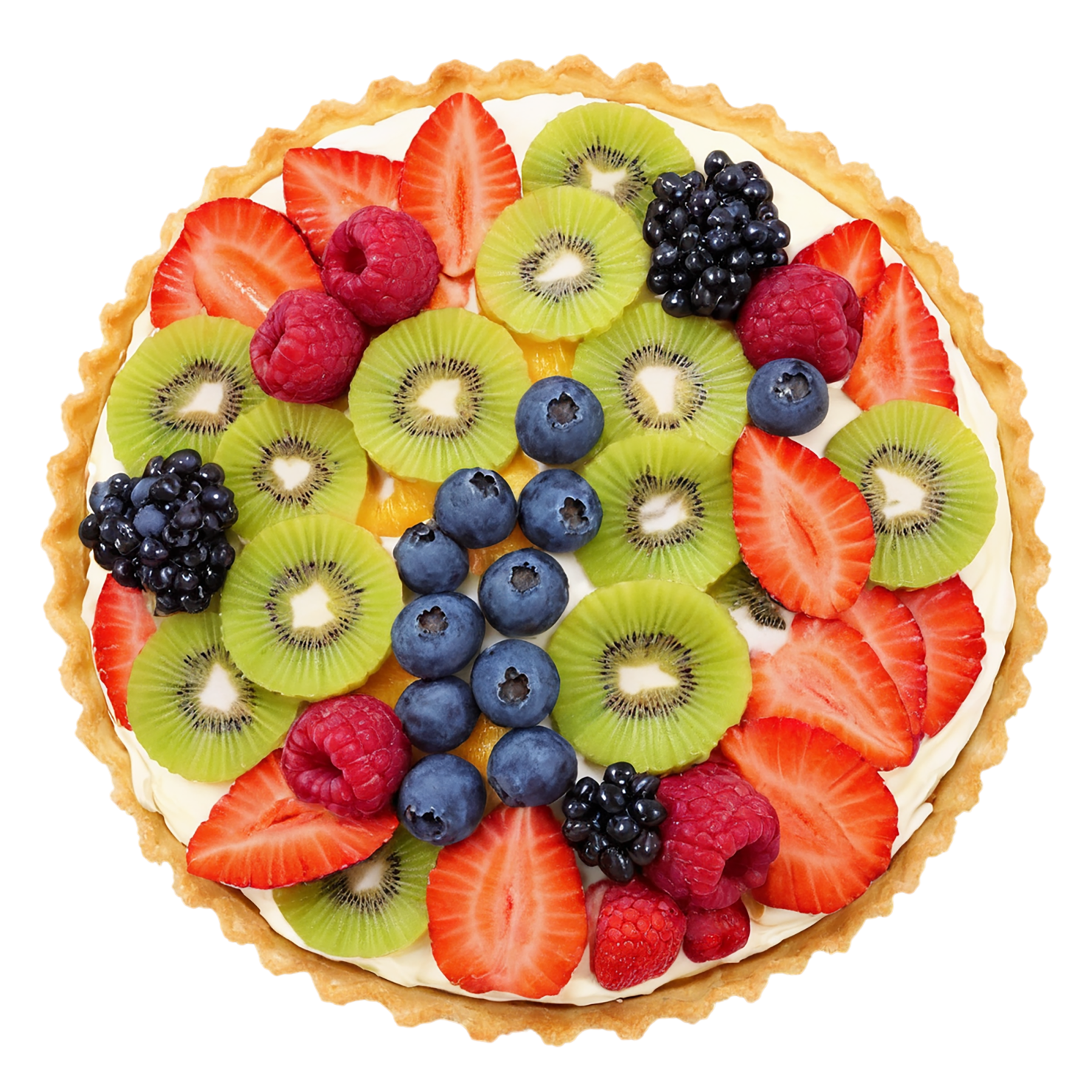 Fruit tart  desserts isolated on transparent background #4886