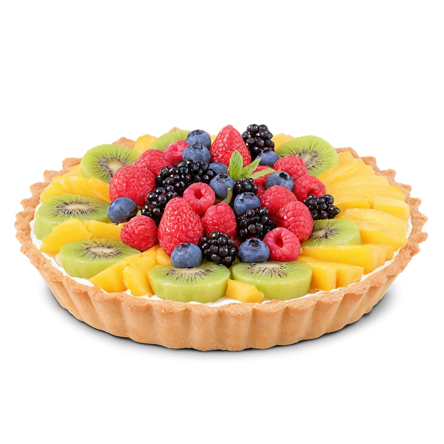 Fruit tart  desserts isolated on transparent background #4887