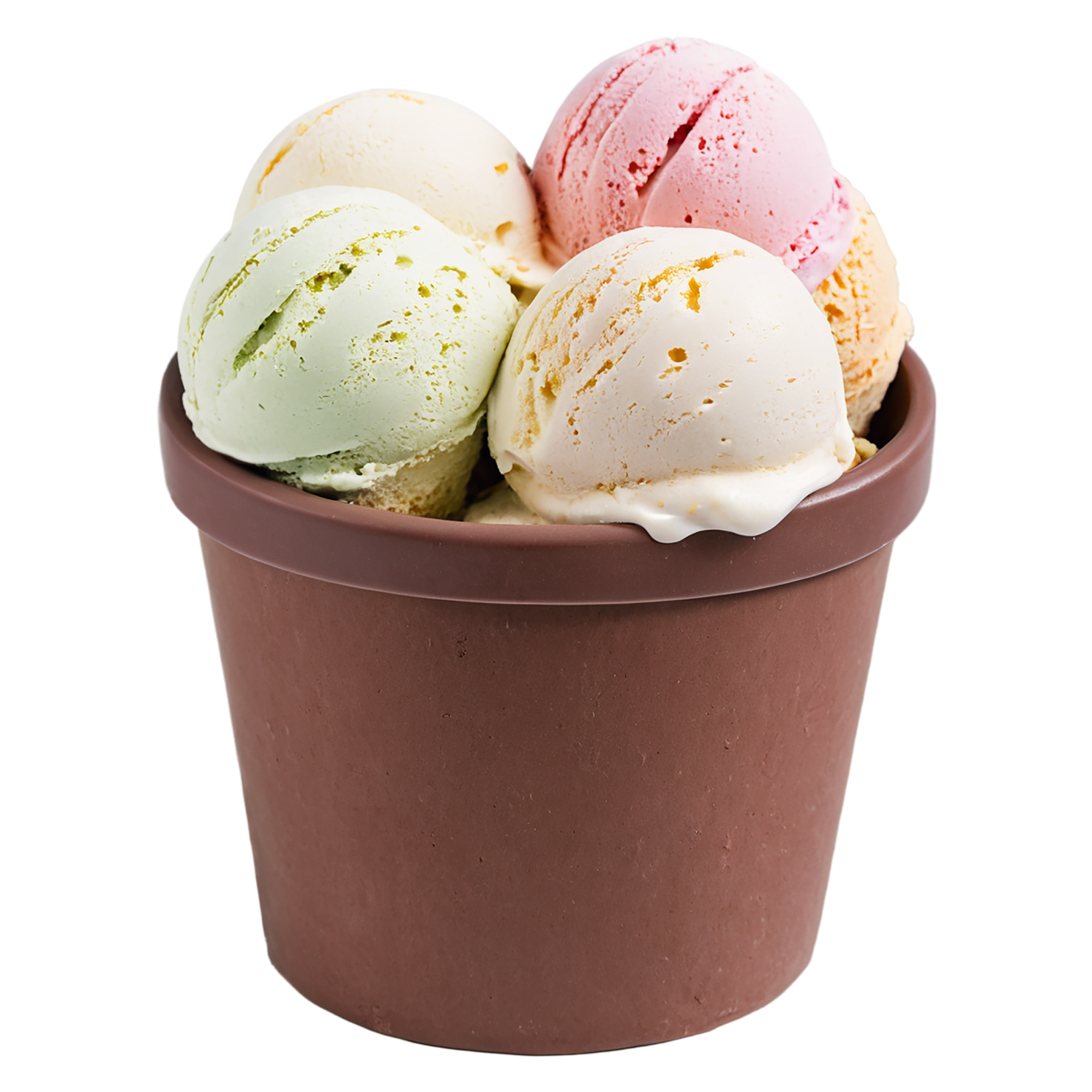 Gelato desserts isolated on transparent background #4904