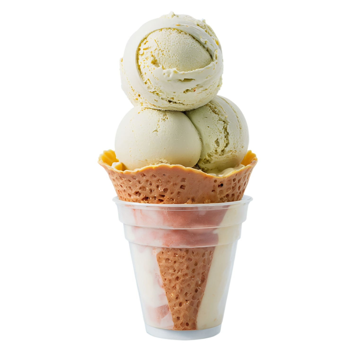 Gelato desserts isolated on transparent background #4907