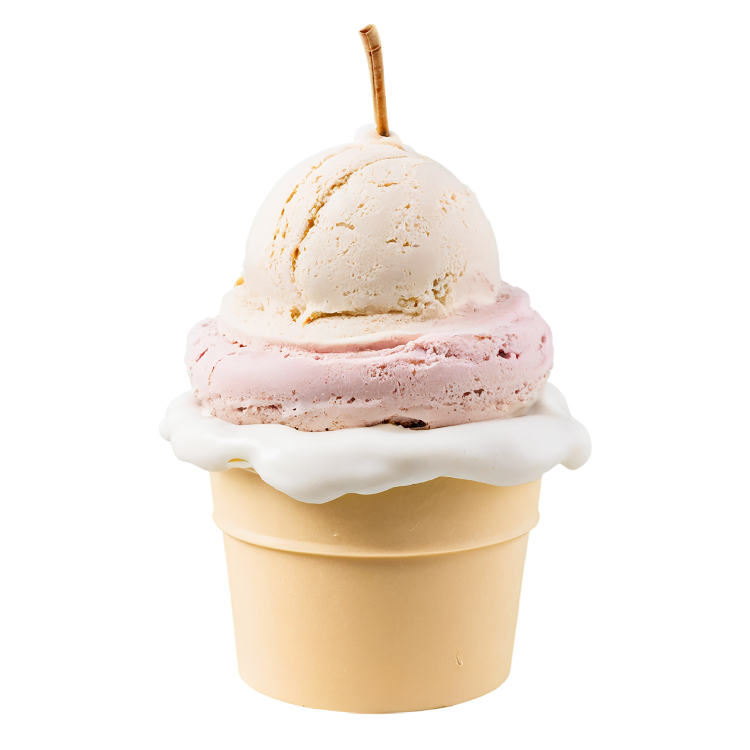 Gelato desserts isolated on transparent background #4910