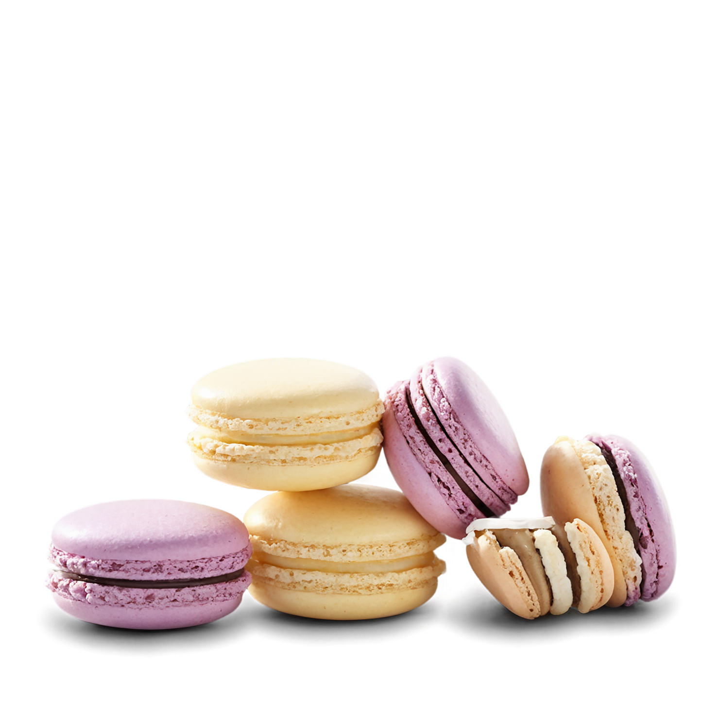 Macarons desserts isolated on transparent background #4922