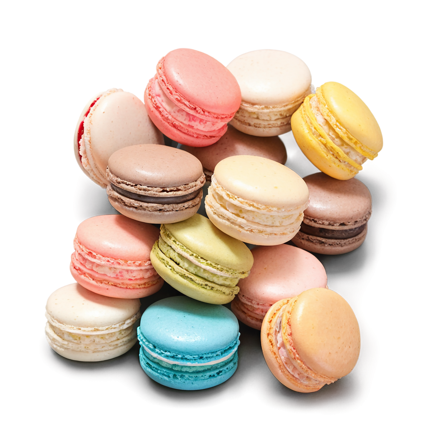 Macarons desserts isolated on transparent background #4927