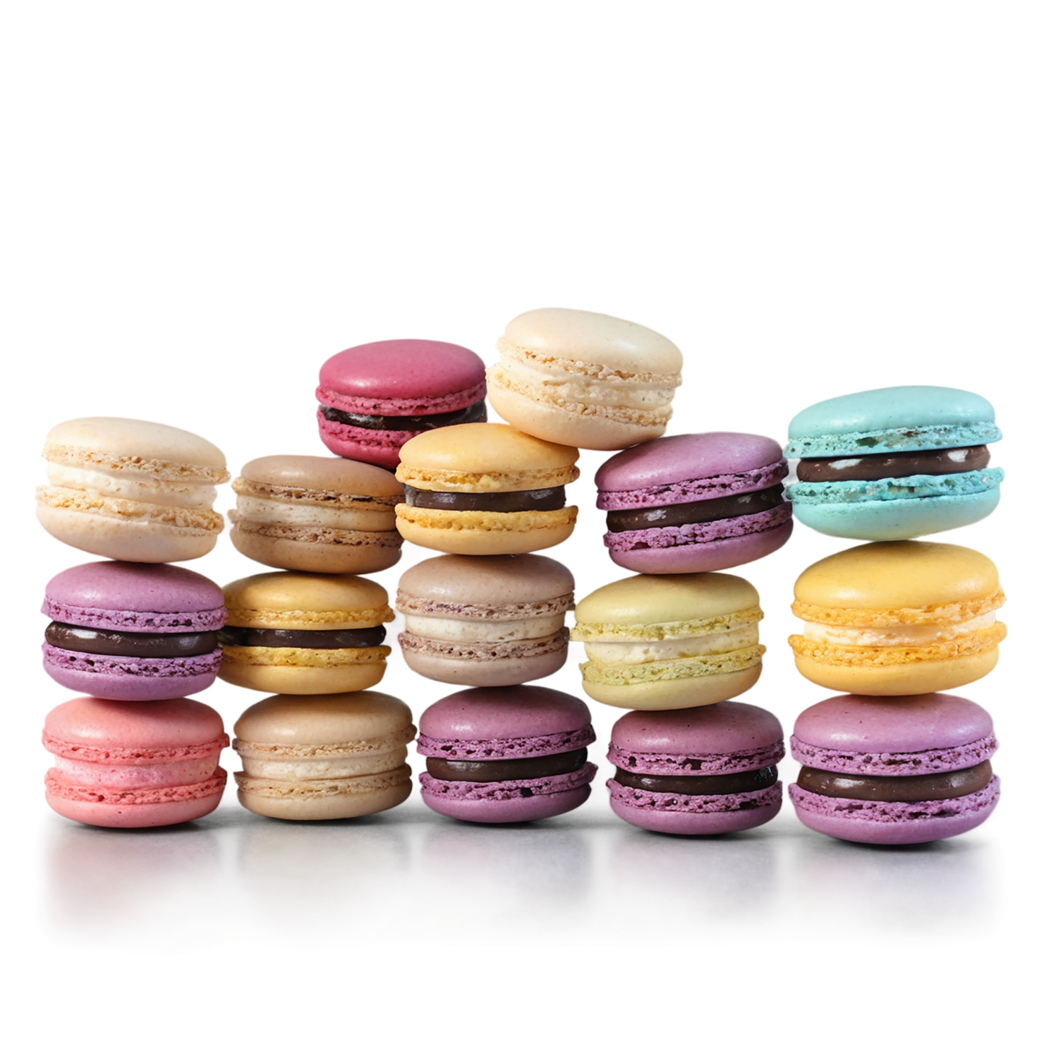 Macarons desserts isolated on transparent background #4928