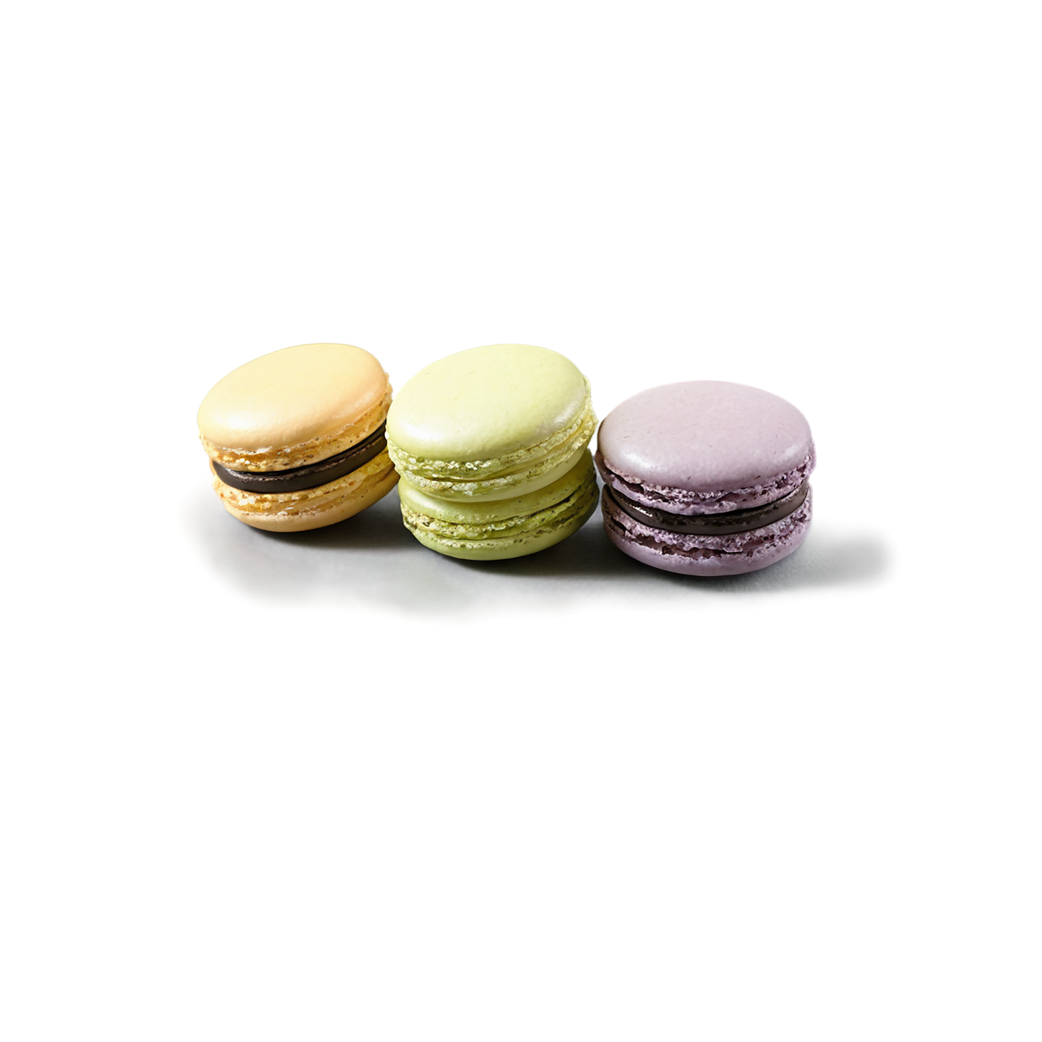 Macarons desserts isolated on transparent background #4936