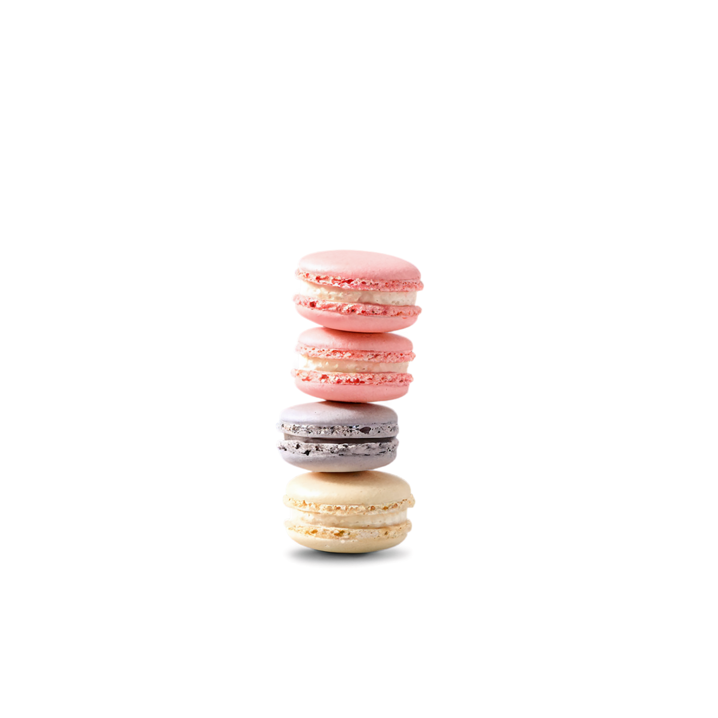 Macarons desserts isolated on transparent background #4939