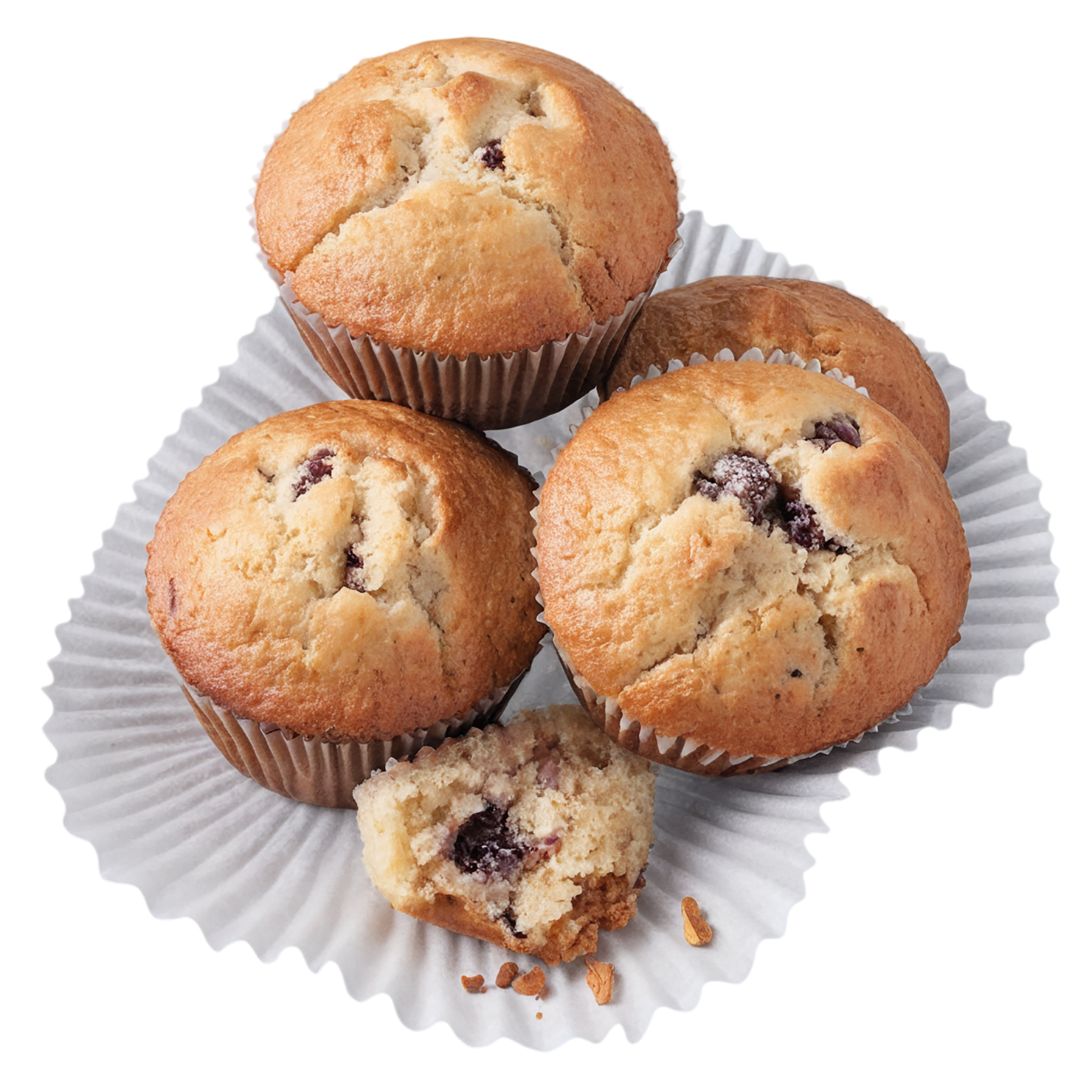 Muffins desserts isolated on transparent background #4950