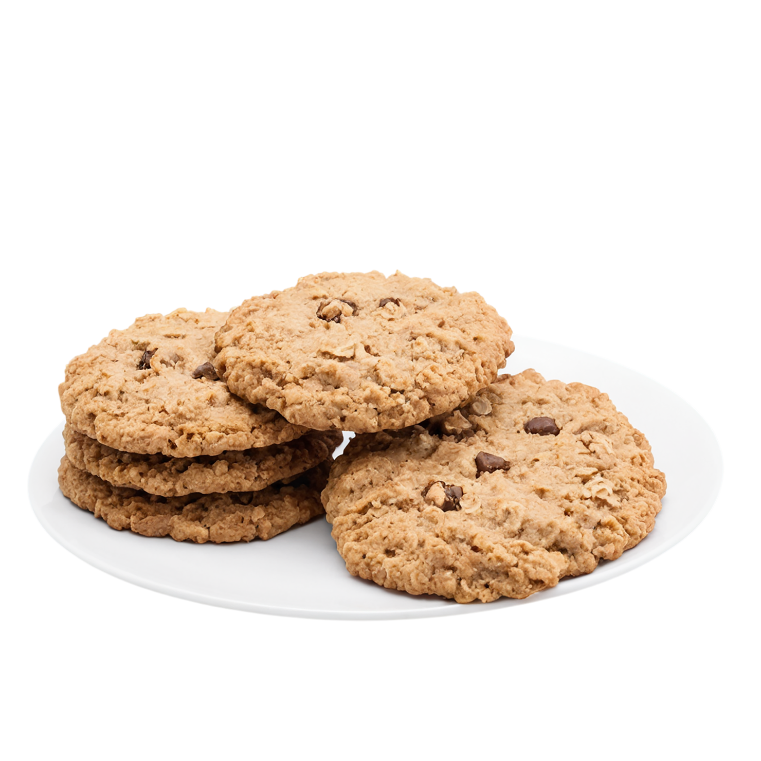 oatmeal cookies desserts isolated on transparent background #4977