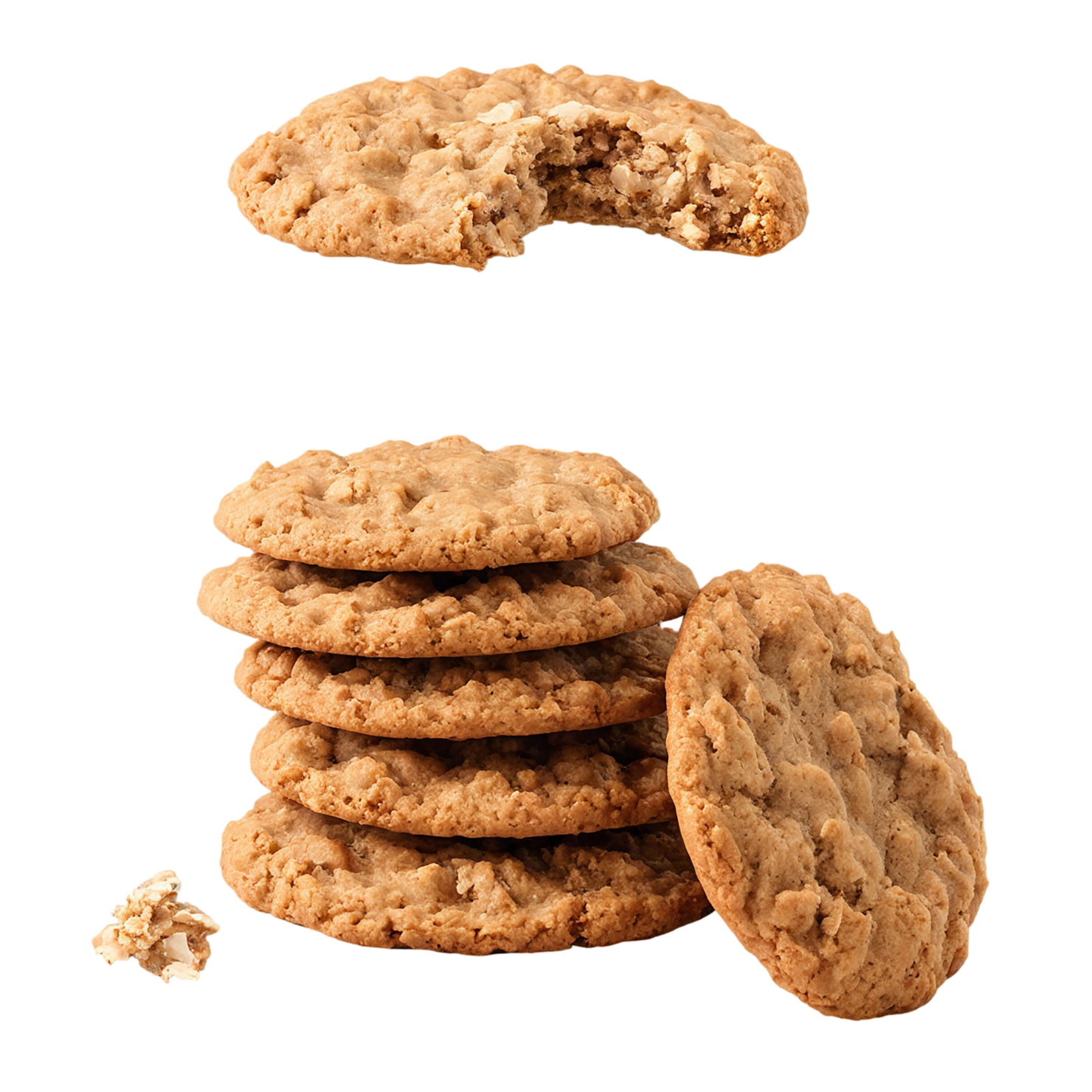 oatmeal cookies desserts isolated on transparent background #4978