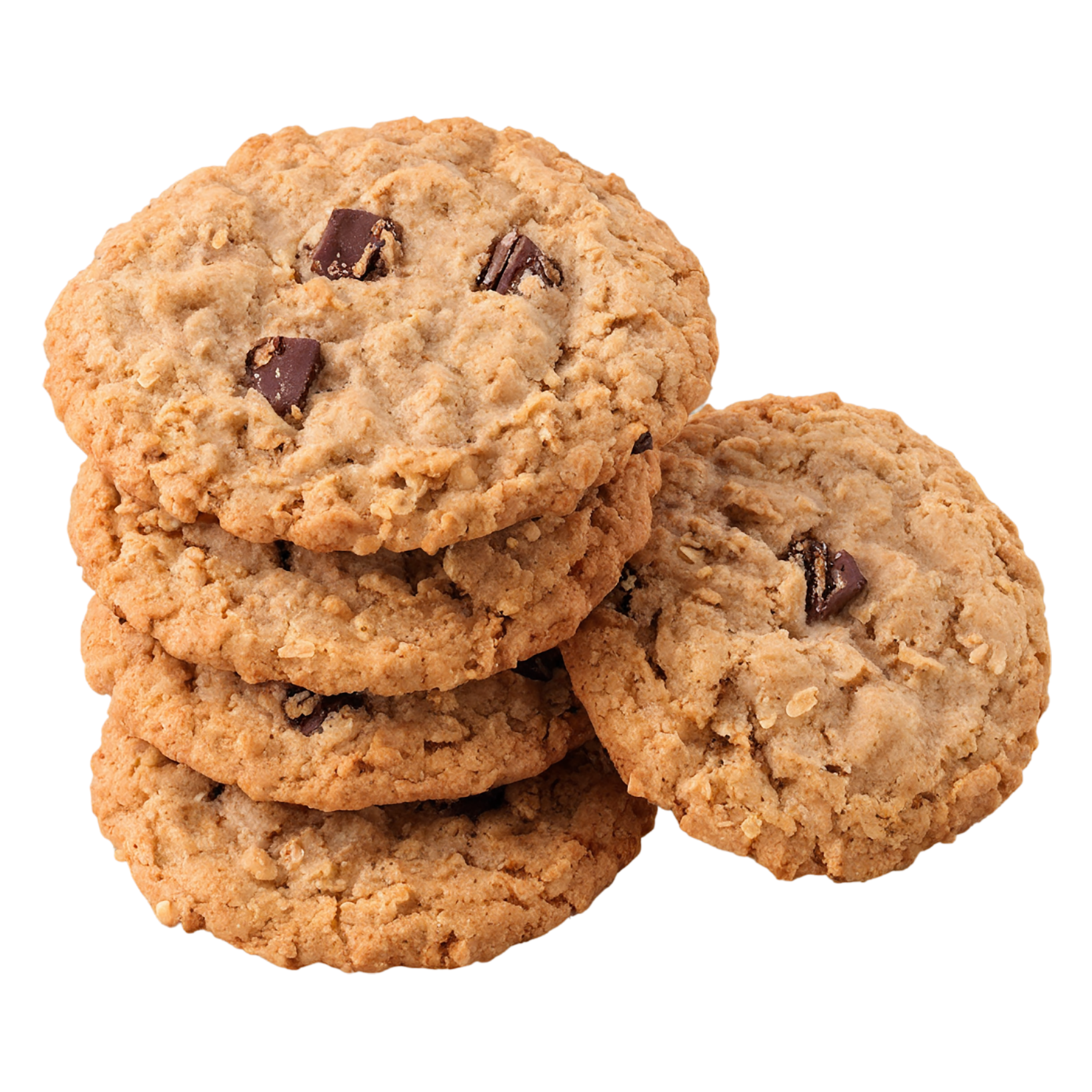 oatmeal cookies desserts isolated on transparent background #4985