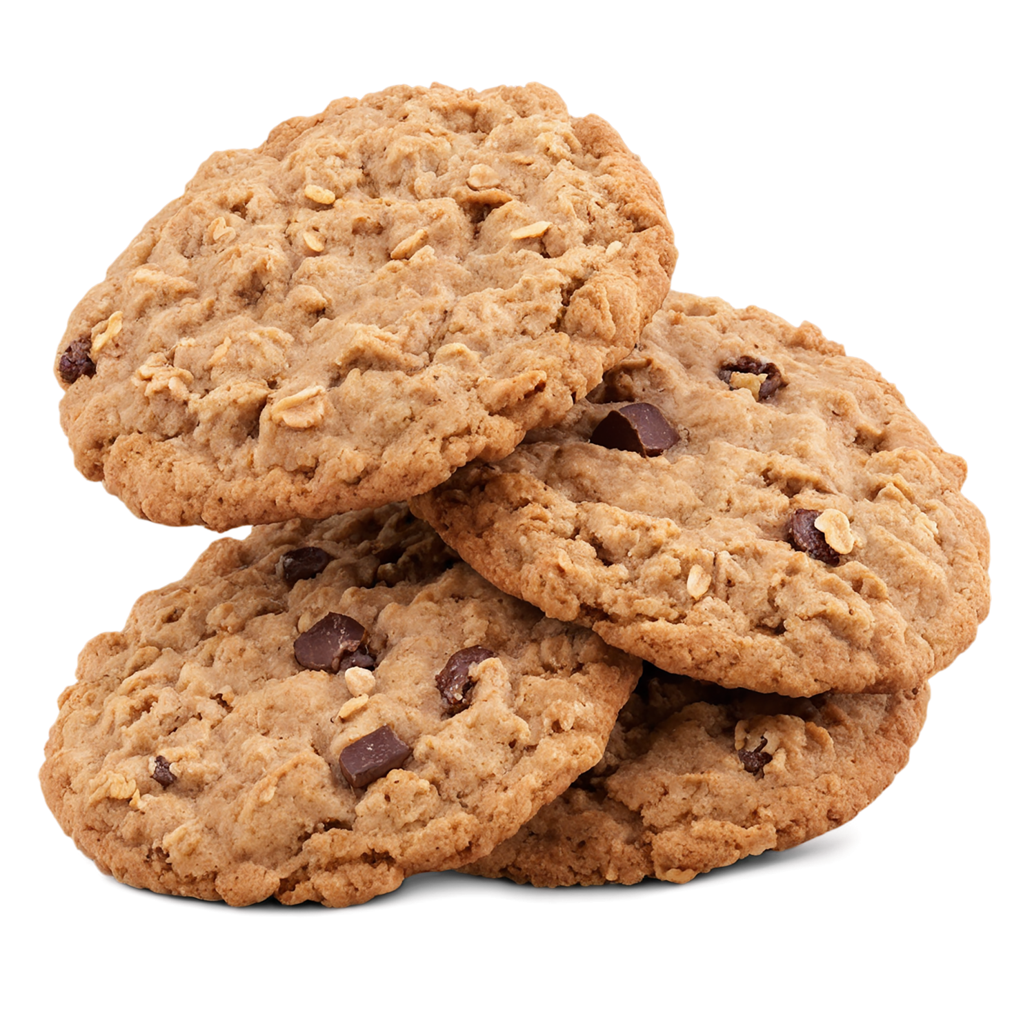 oatmeal cookies desserts isolated on transparent background #4992