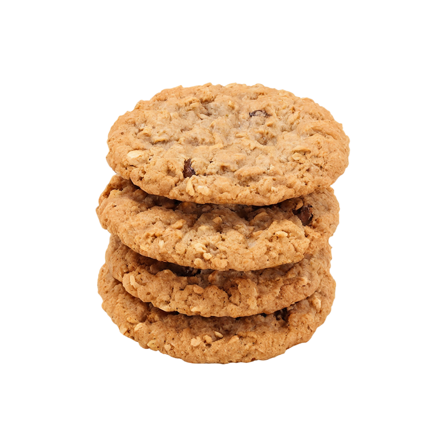 oatmeal cookies desserts isolated on transparent background #4999