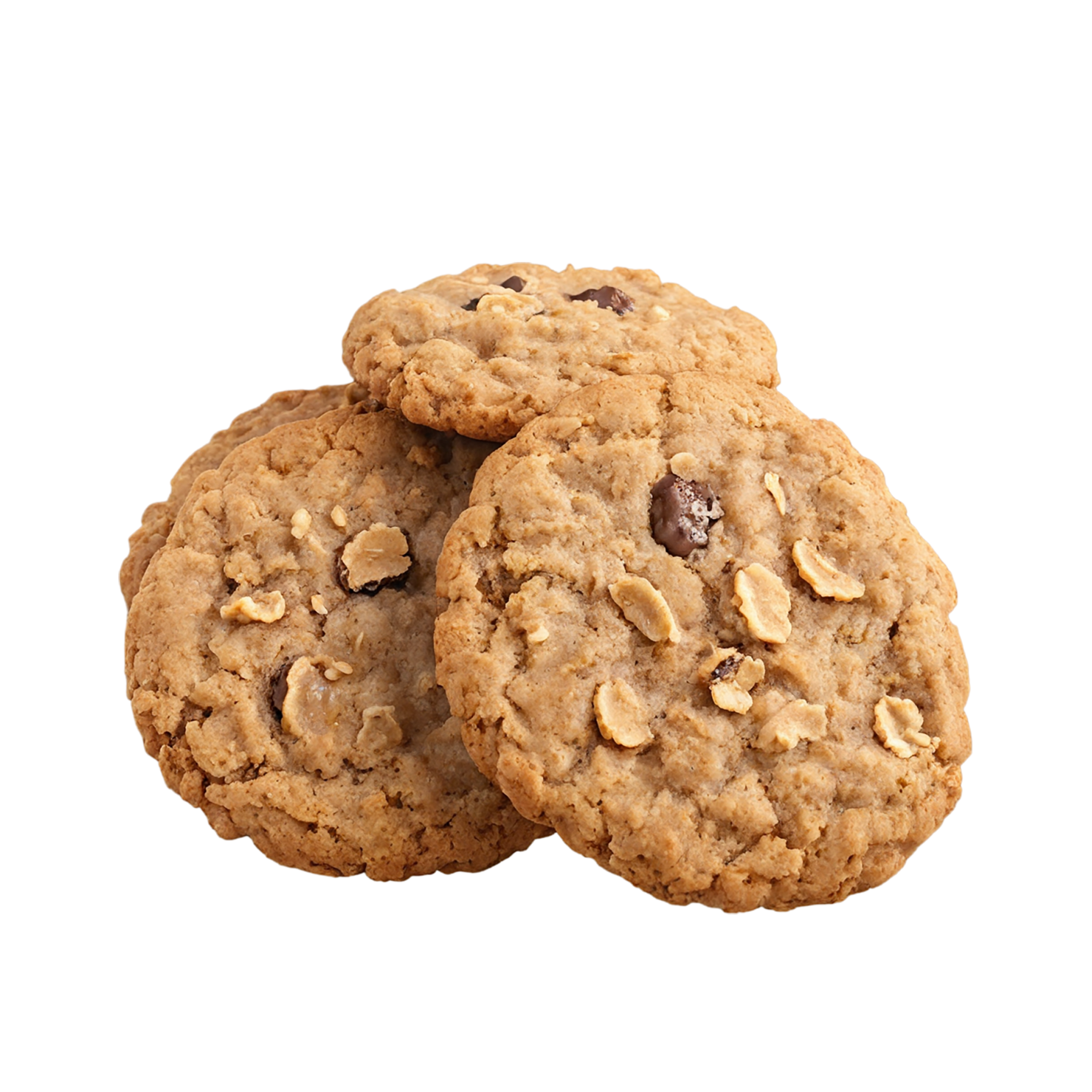 oatmeal cookies desserts isolated on transparent background #5002