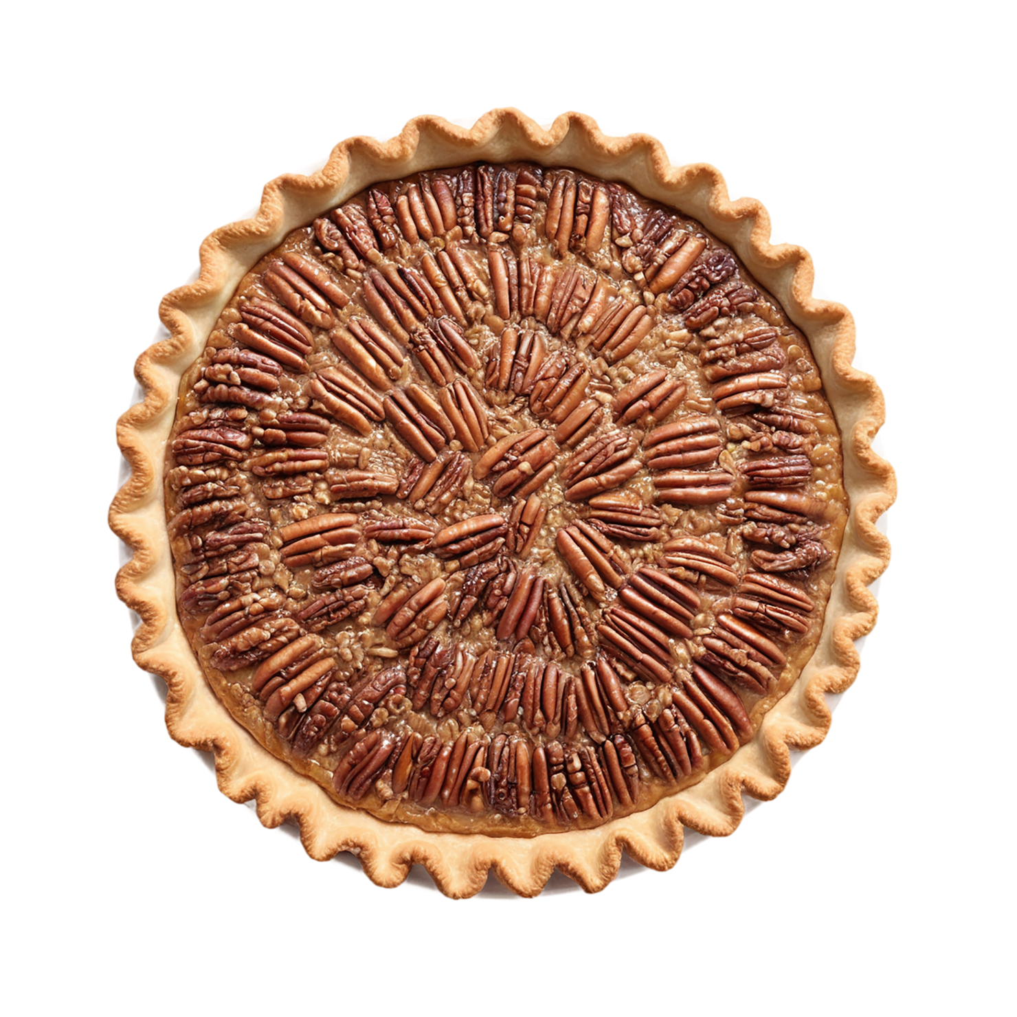 pecan pie desserts isolated on transparent background #5006