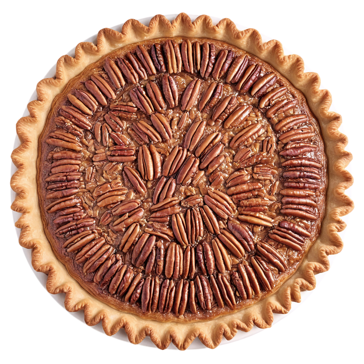 pecan pie desserts isolated on transparent background #5007