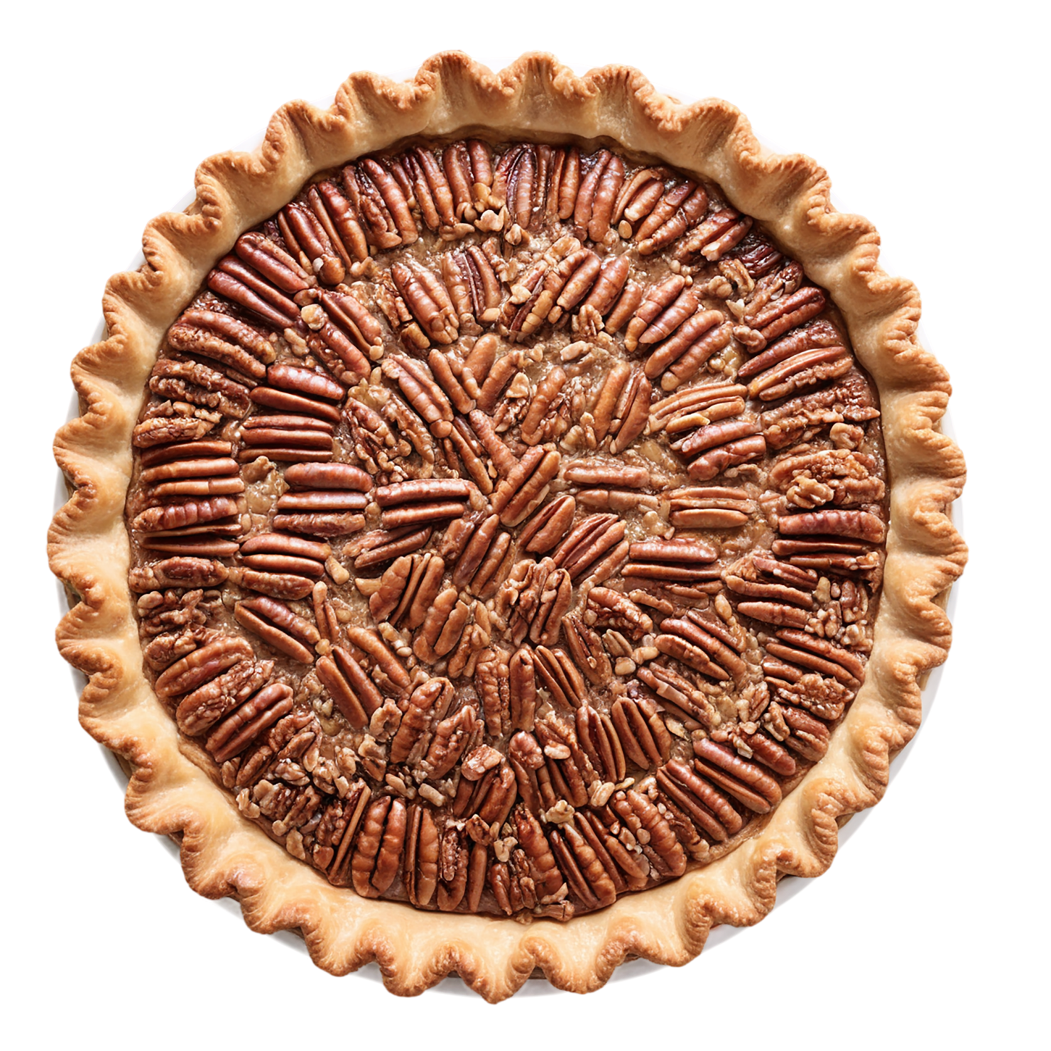 pecan pie desserts isolated on transparent background #5008