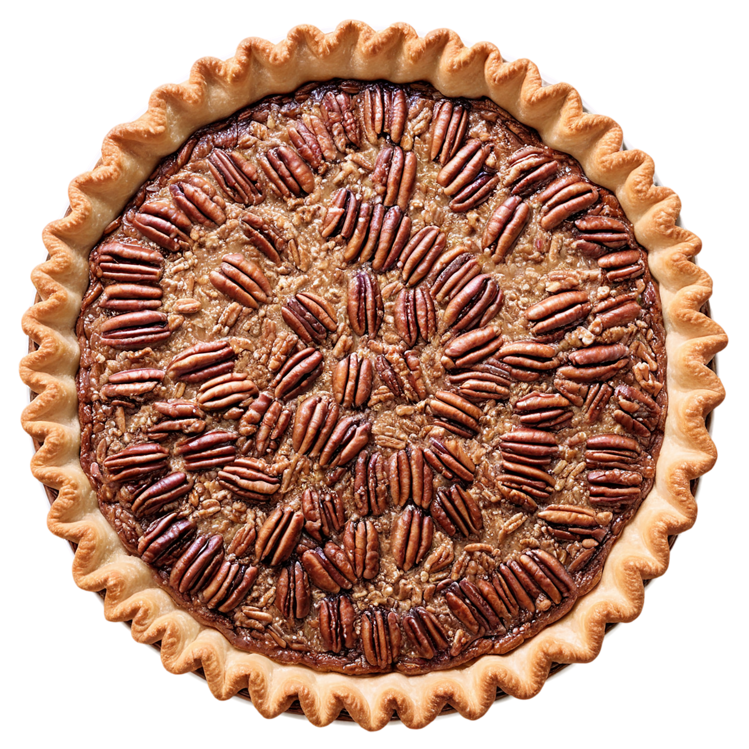 pecan pie desserts isolated on transparent background #5013
