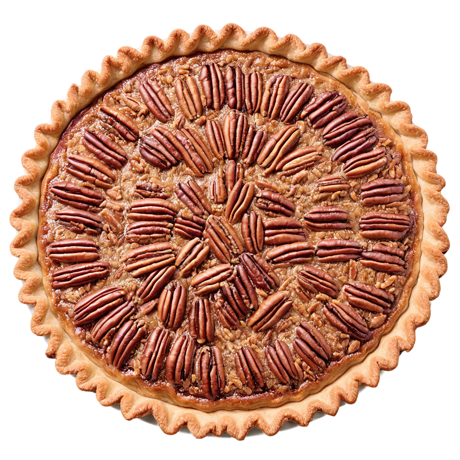 pecan pie desserts isolated on transparent background #5014