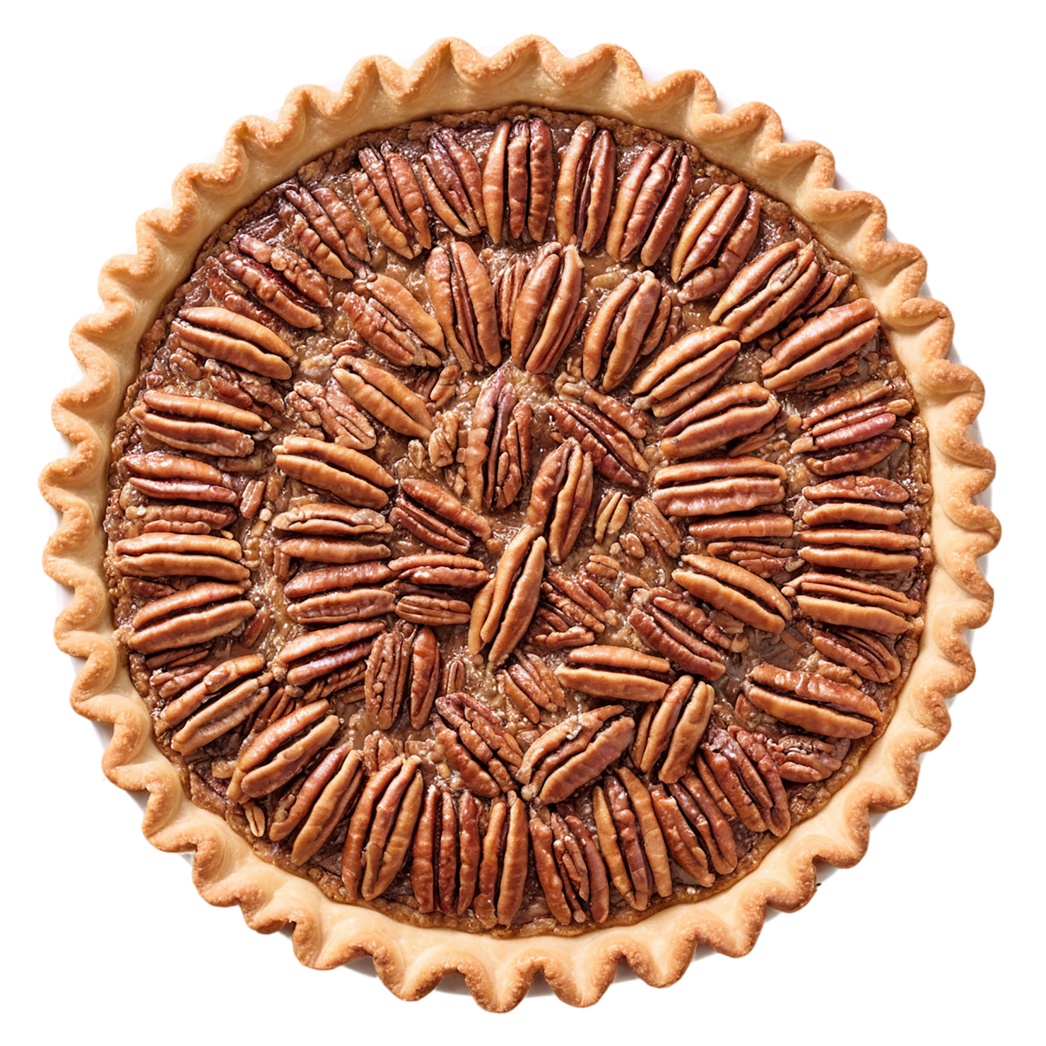 pecan pie desserts isolated on transparent background #5015