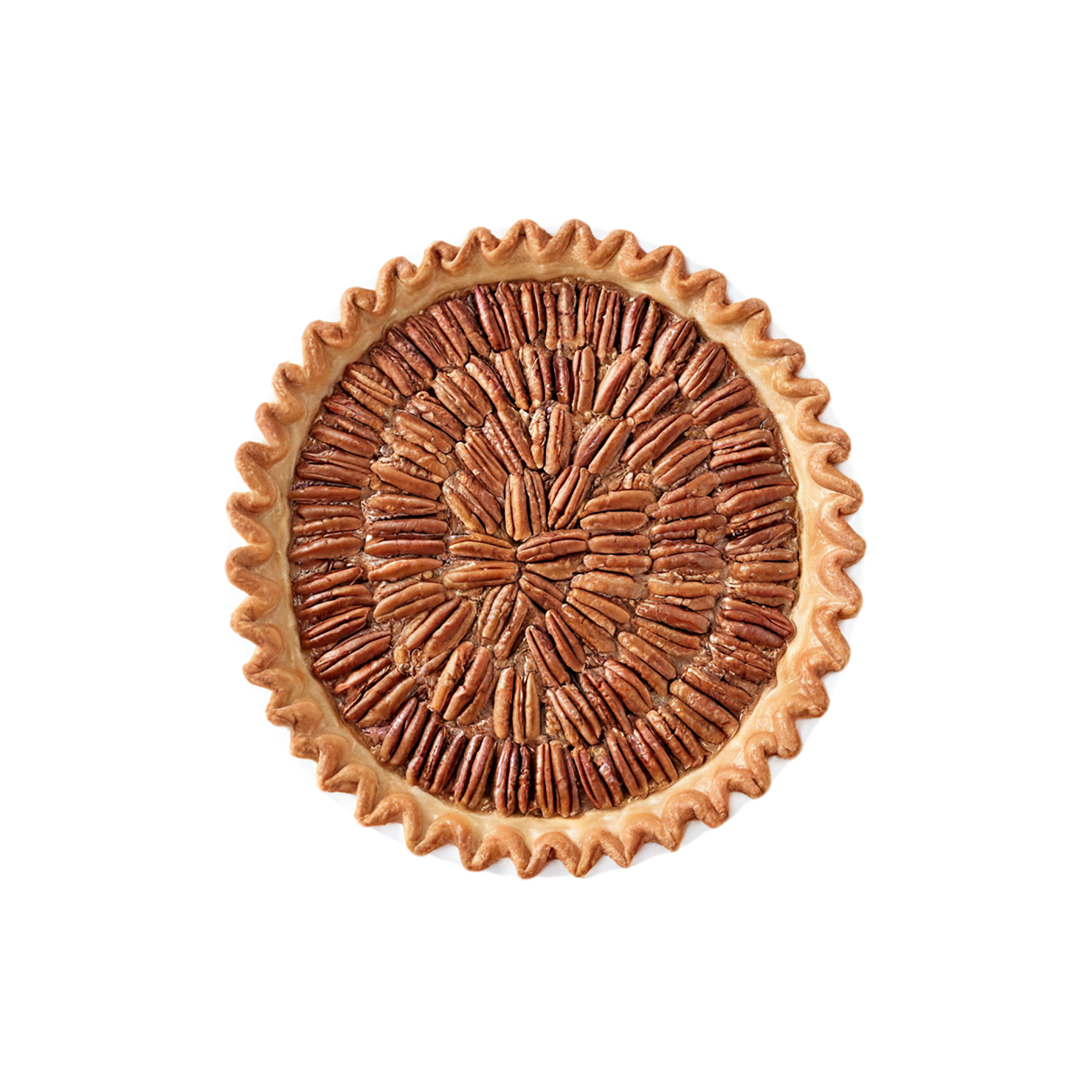 pecan pie desserts isolated on transparent background #5016