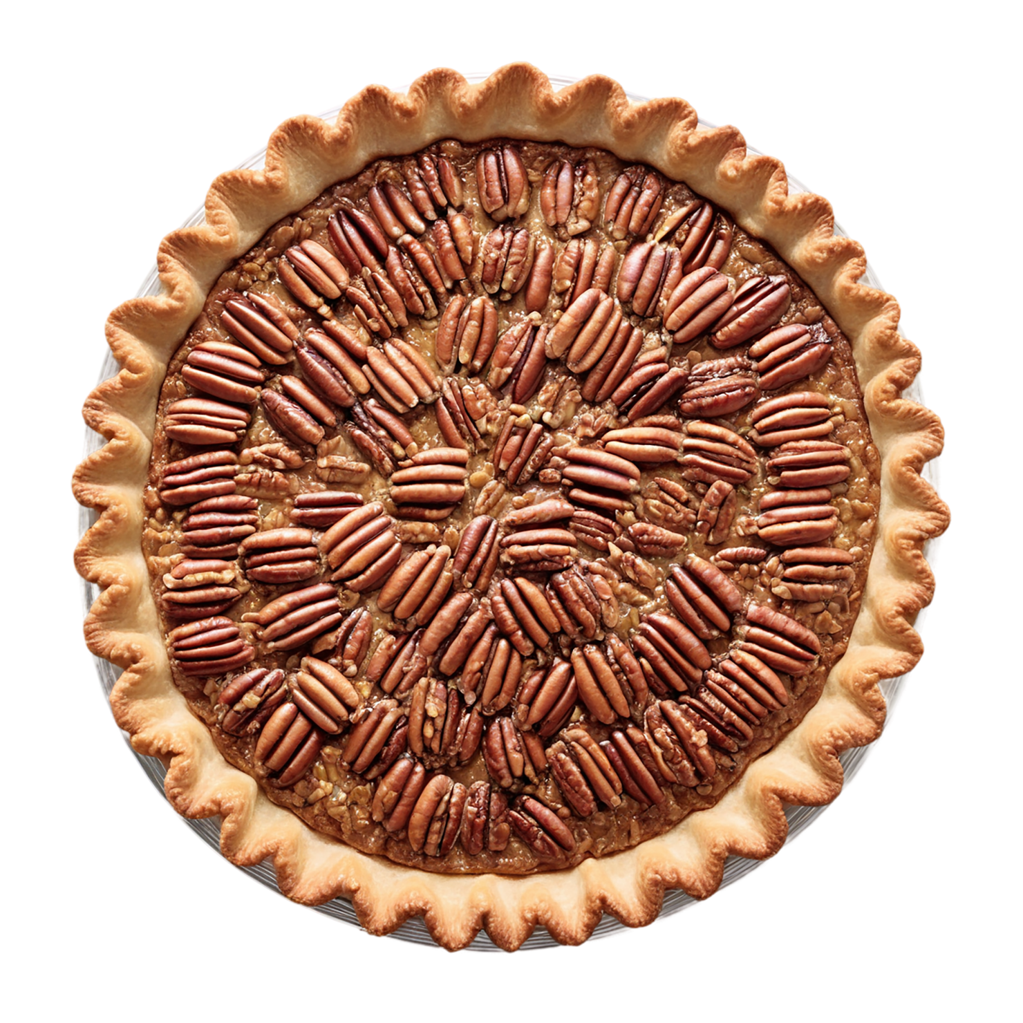 pecan pie desserts isolated on transparent background #5017