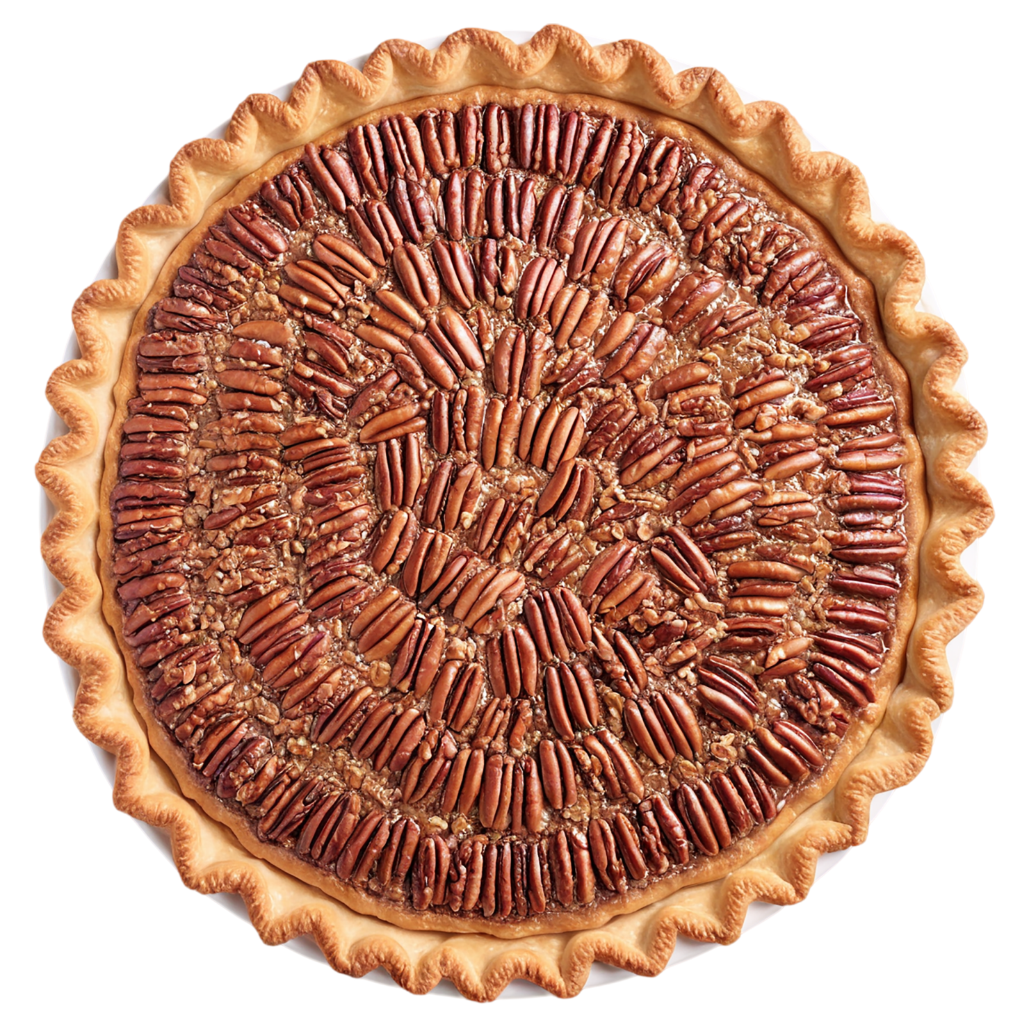 pecan pie desserts isolated on transparent background #5019