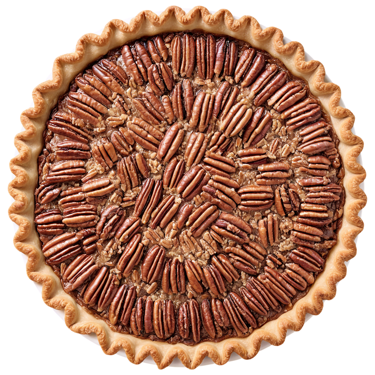 pecan pie desserts isolated on transparent background #5024