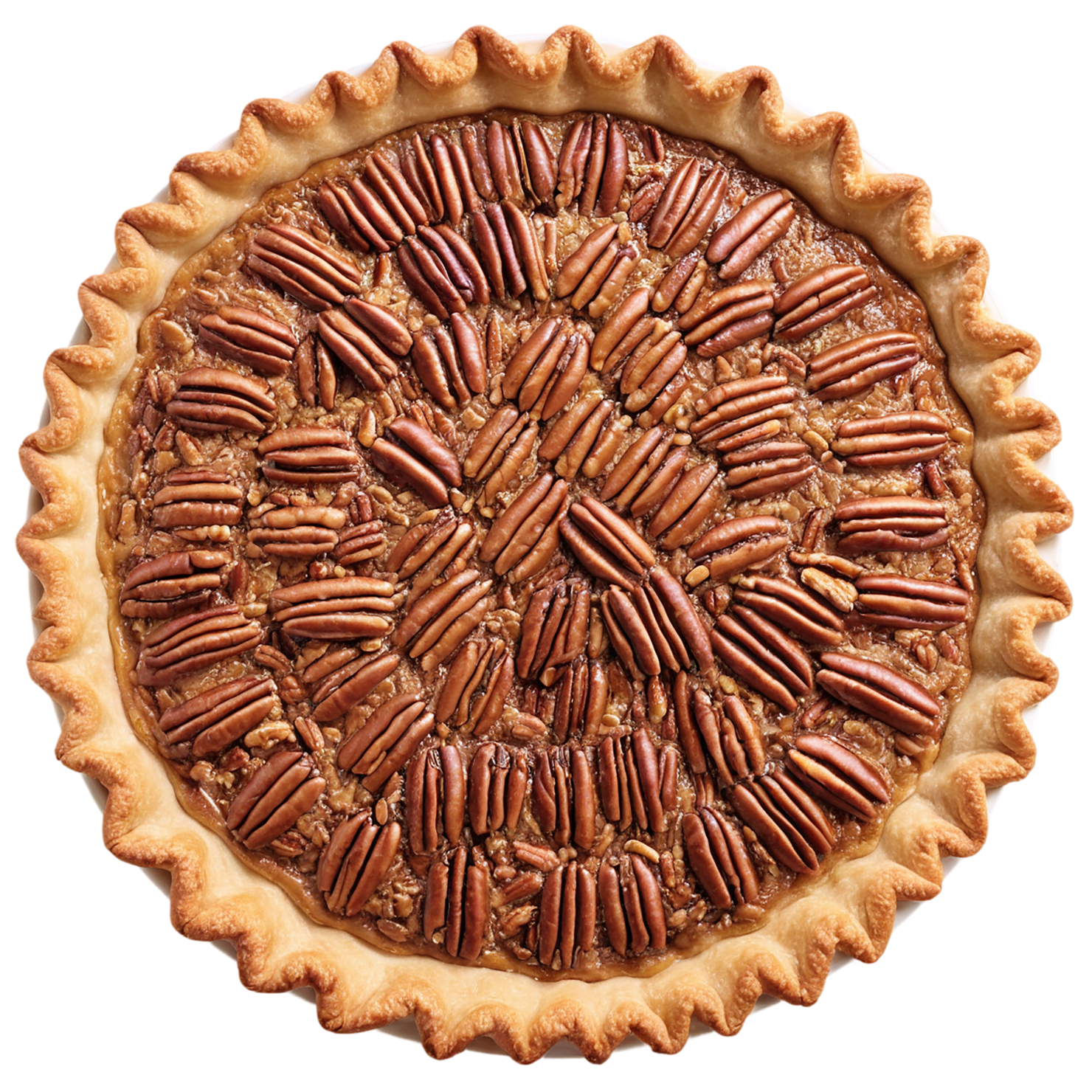 pecan pie desserts isolated on transparent background #5031