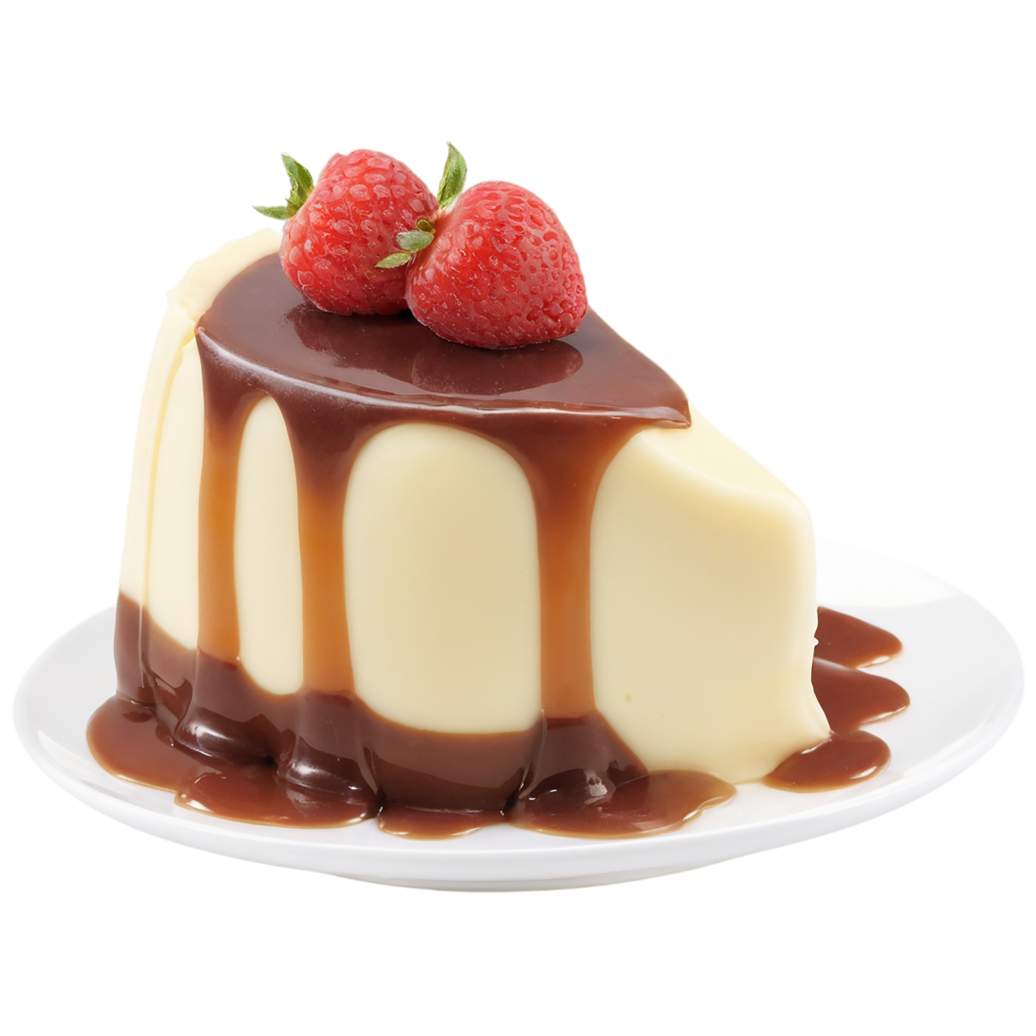 Pudding desserts isolated on transparent background #5034