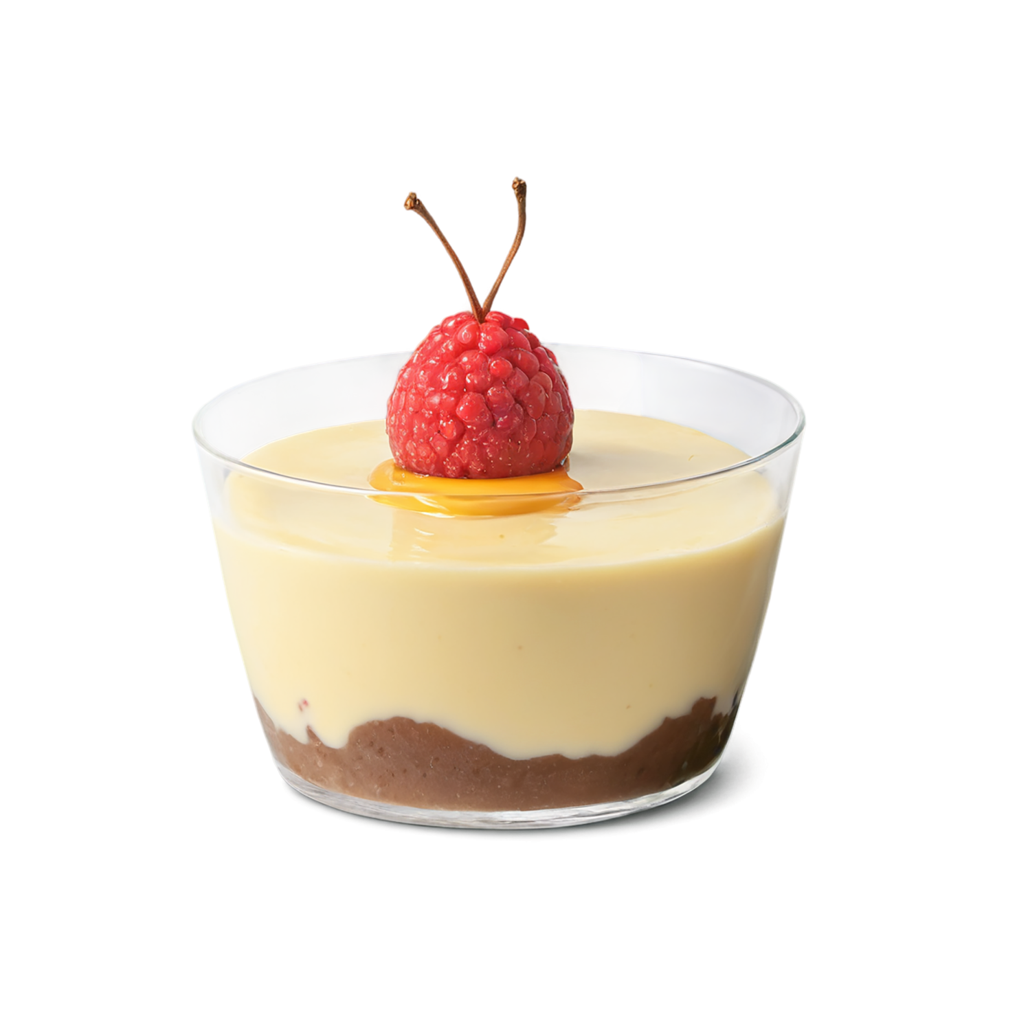 Pudding desserts isolated on transparent background #5035
