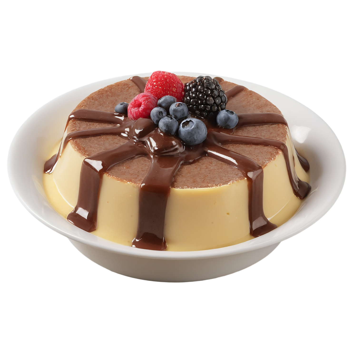 Pudding desserts isolated on transparent background #5036