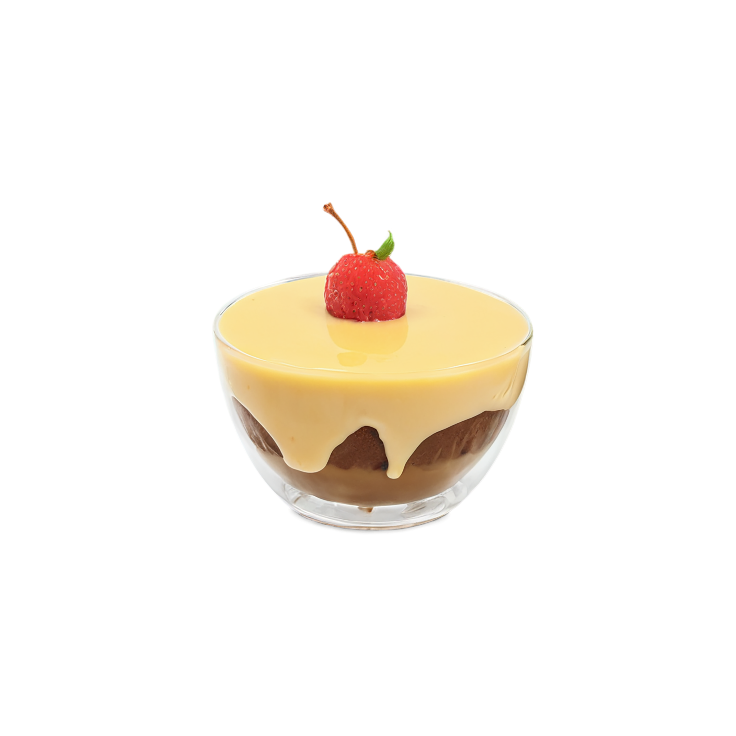 Pudding desserts isolated on transparent background #5038