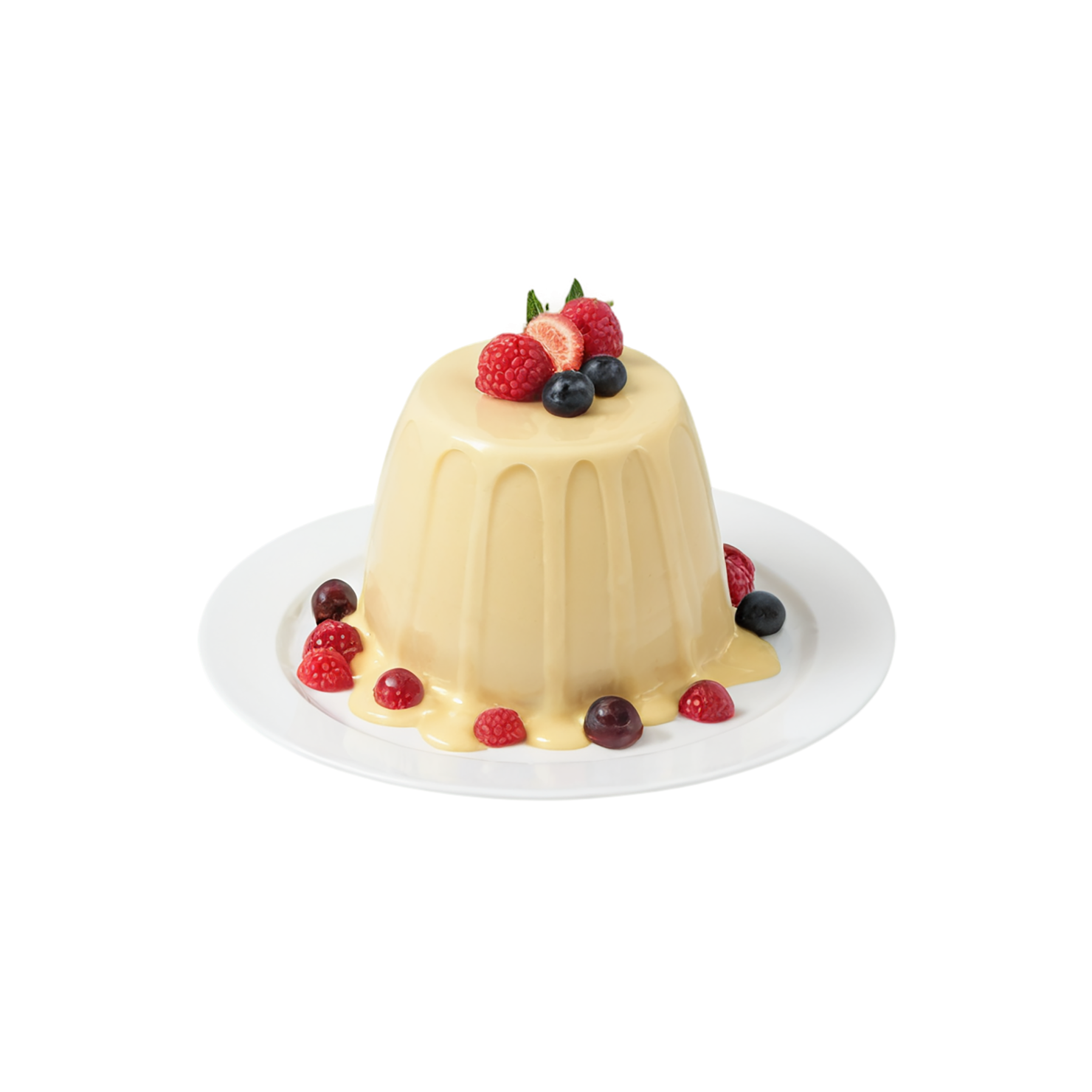 Pudding desserts isolated on transparent background #5039
