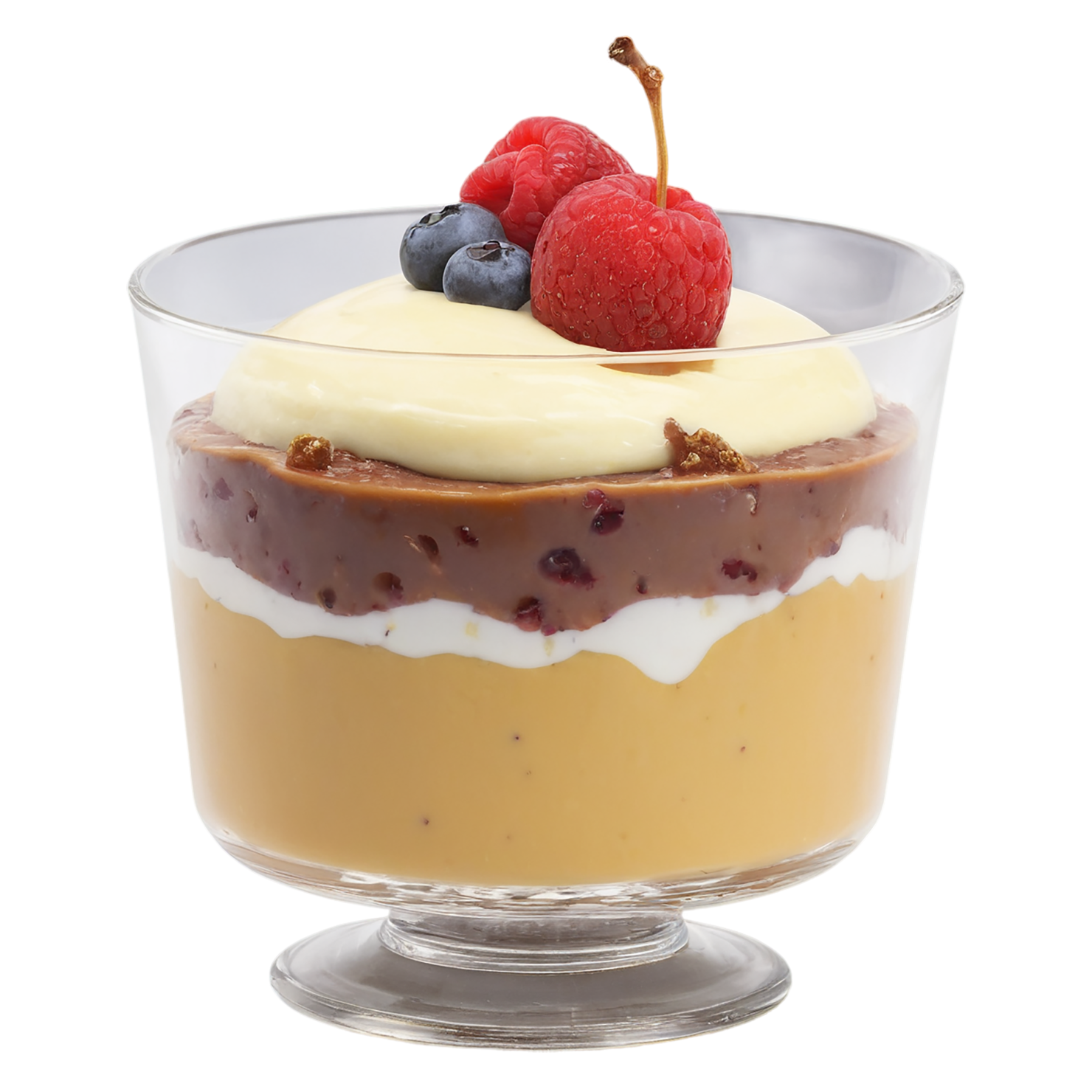 Pudding desserts isolated on transparent background #5040