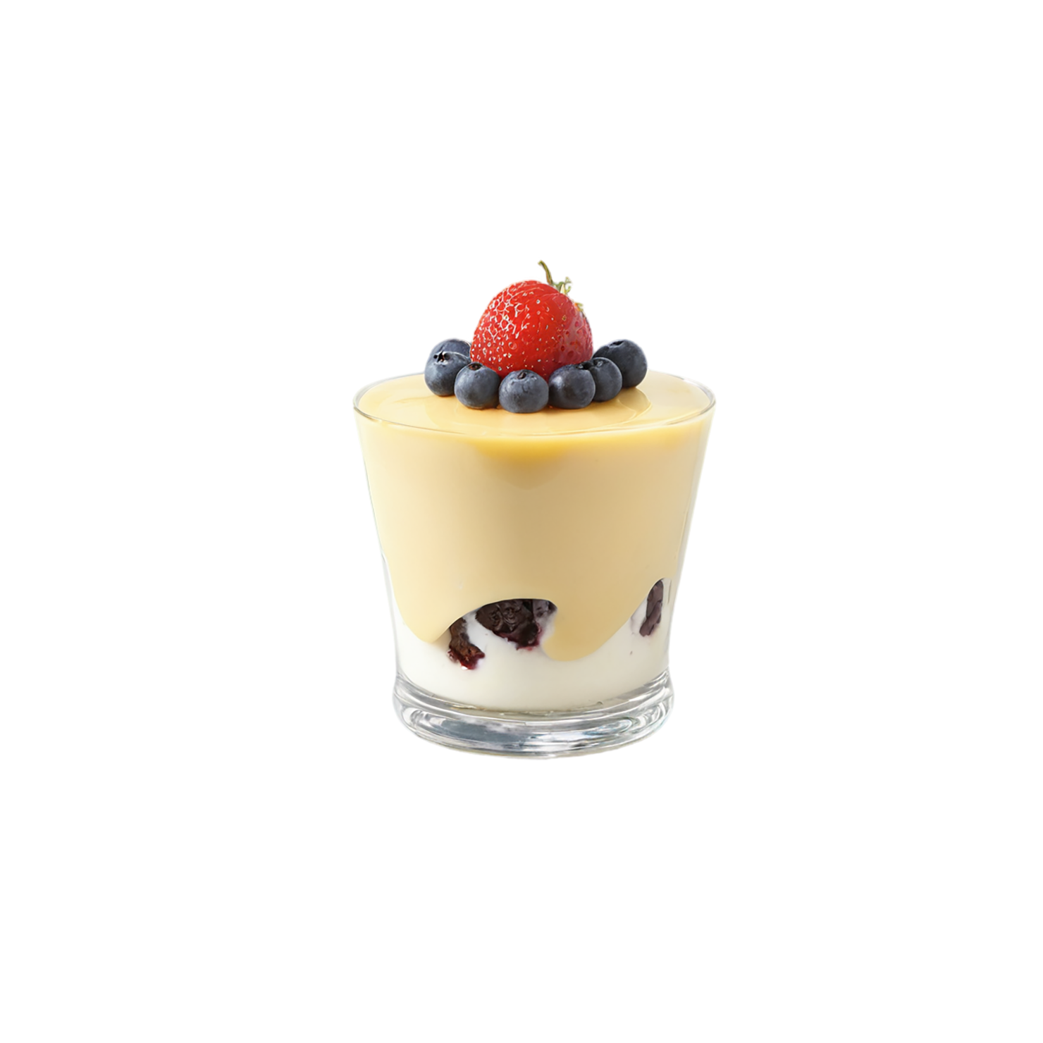 Pudding desserts isolated on transparent background #5041