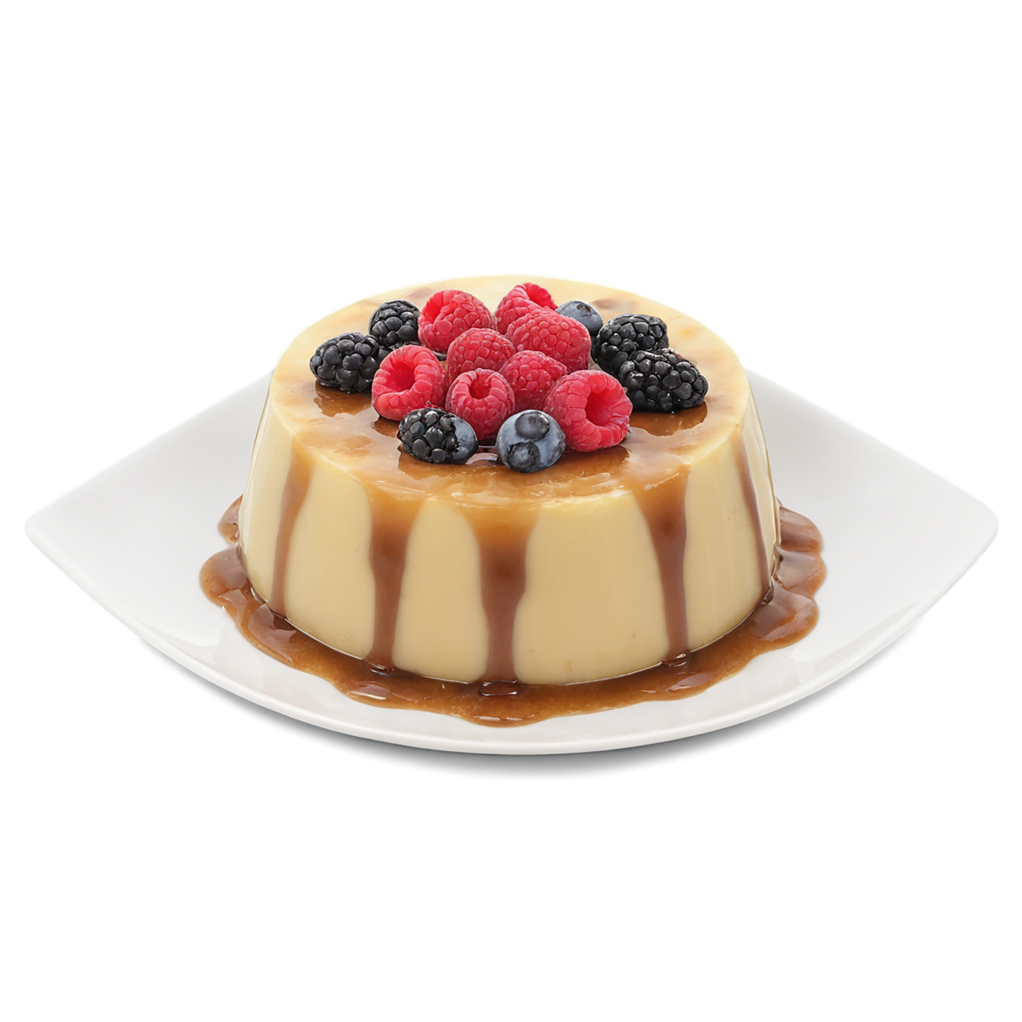 Pudding desserts isolated on transparent background #5044
