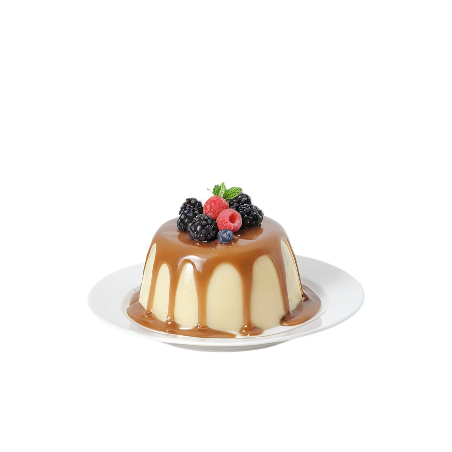 Pudding desserts isolated on transparent background #5045
