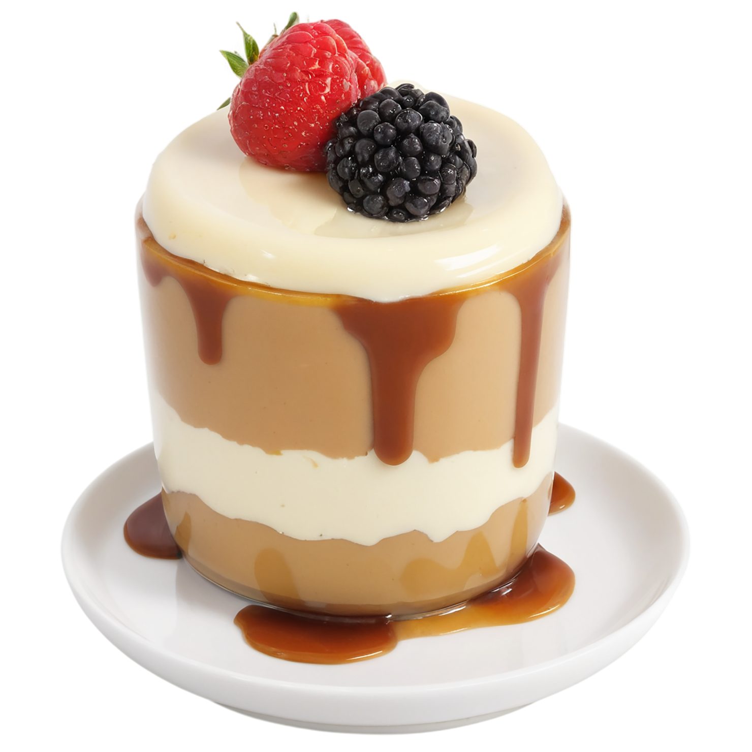 Pudding desserts isolated on transparent background #5047