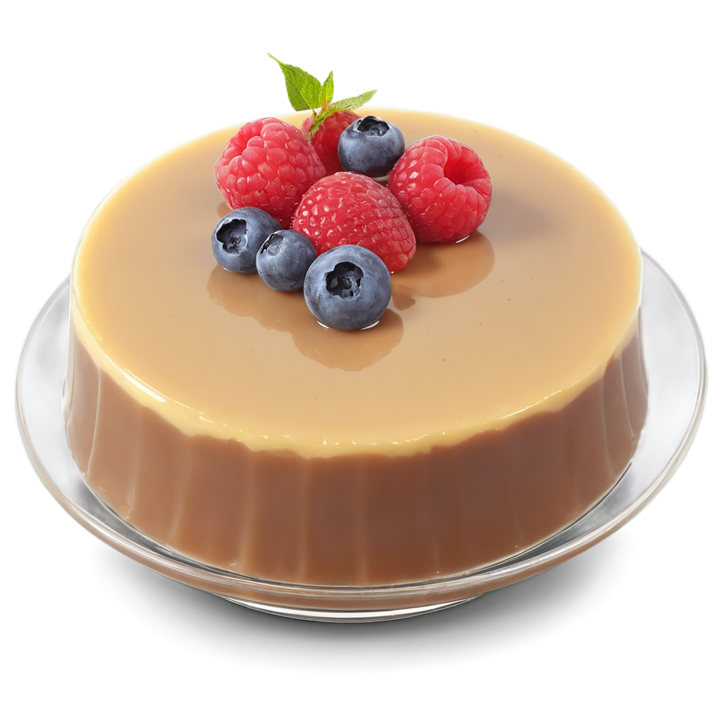Pudding desserts isolated on transparent background #5055