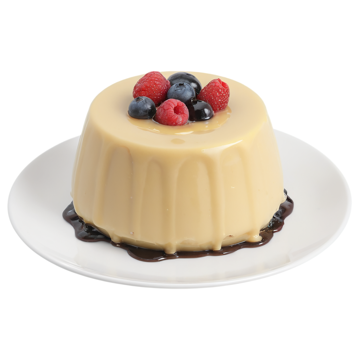 Pudding desserts isolated on transparent background #5056