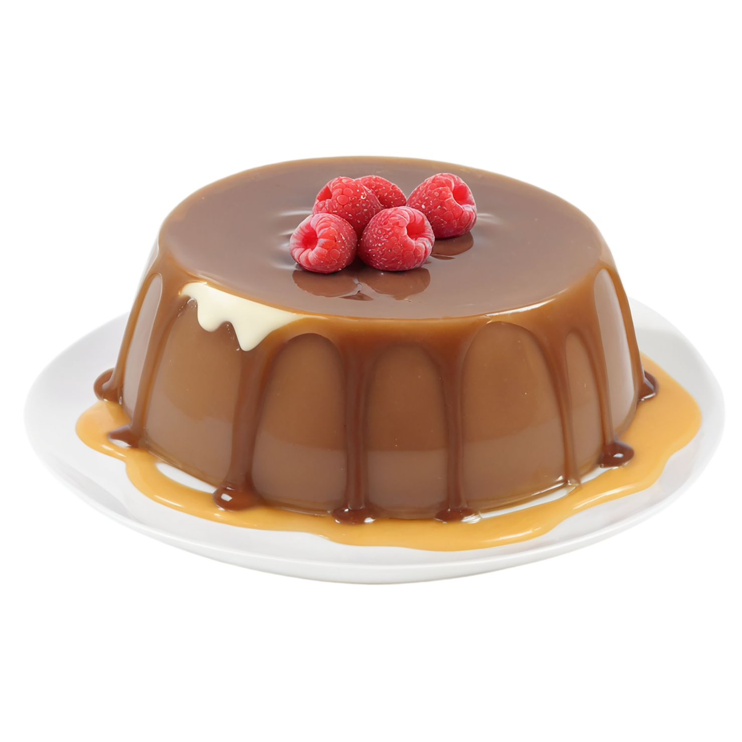 Pudding desserts isolated on transparent background #5061