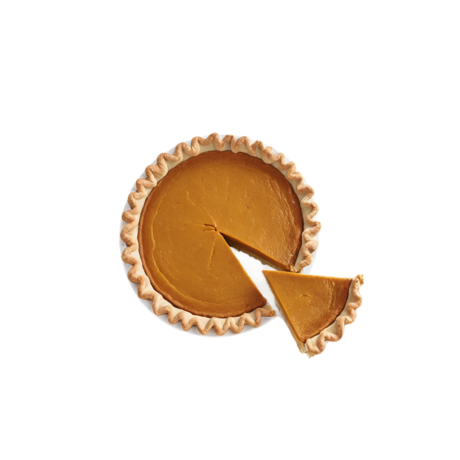 pumpkin pie desserts isolated on transparent background #5082