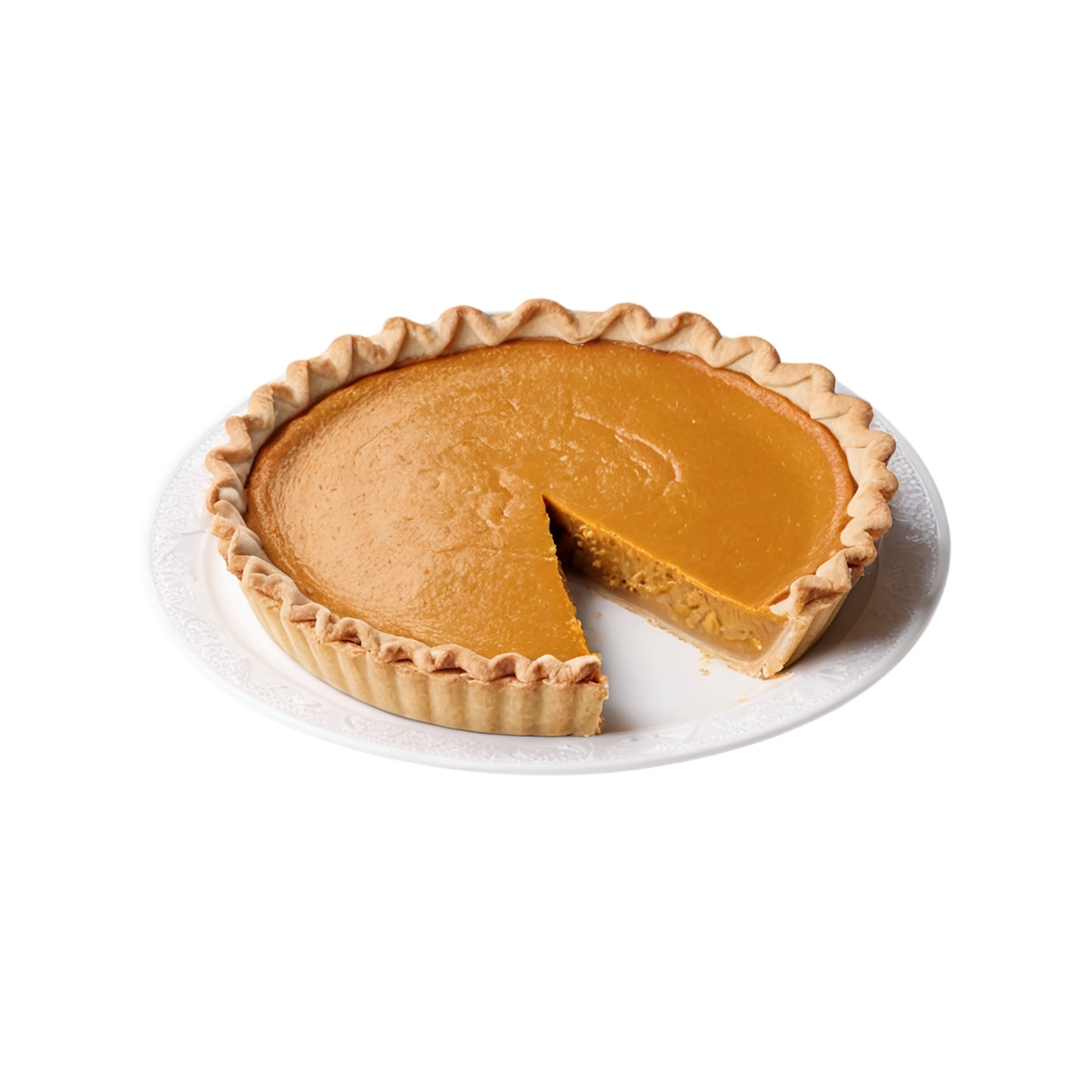 pumpkin pie desserts isolated on transparent background #5083
