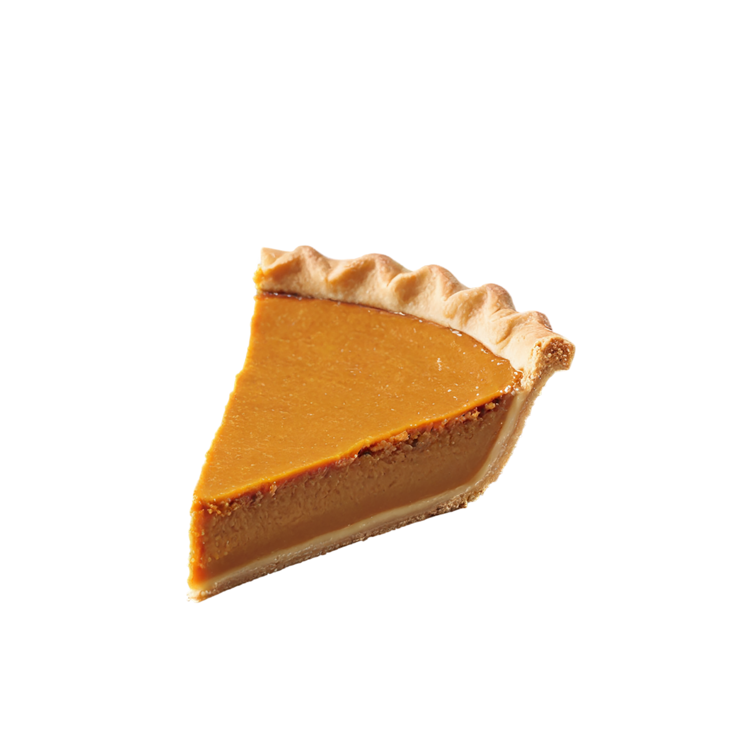 pumpkin pie desserts isolated on transparent background #5089