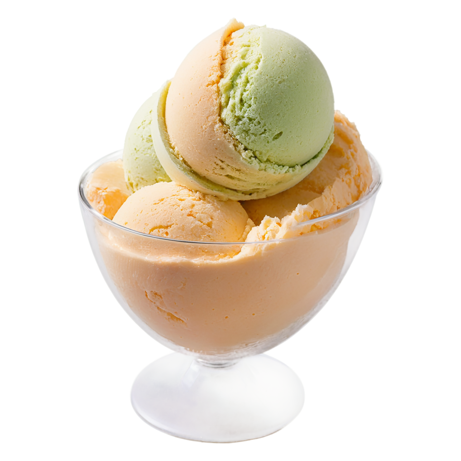 Sorbet desserts isolated on transparent background #5128