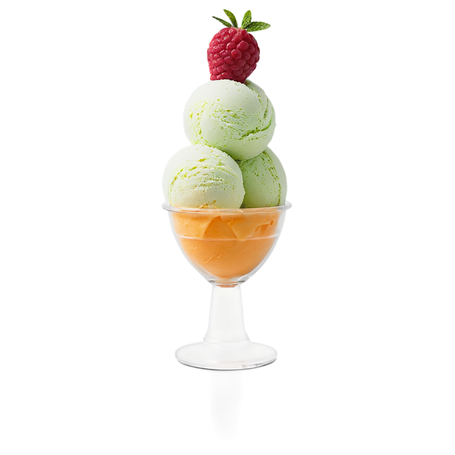 Sorbet desserts isolated on transparent background #5135