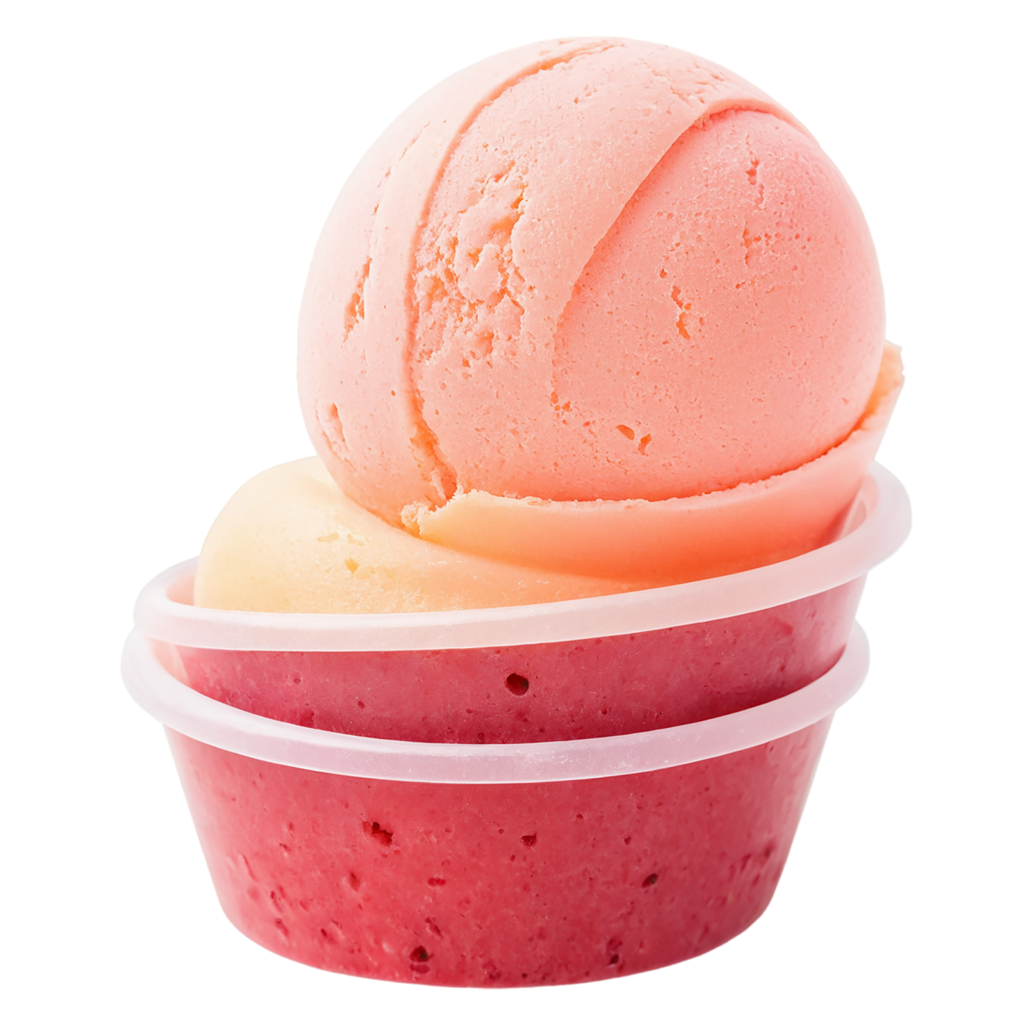Sorbet desserts isolated on transparent background #5139