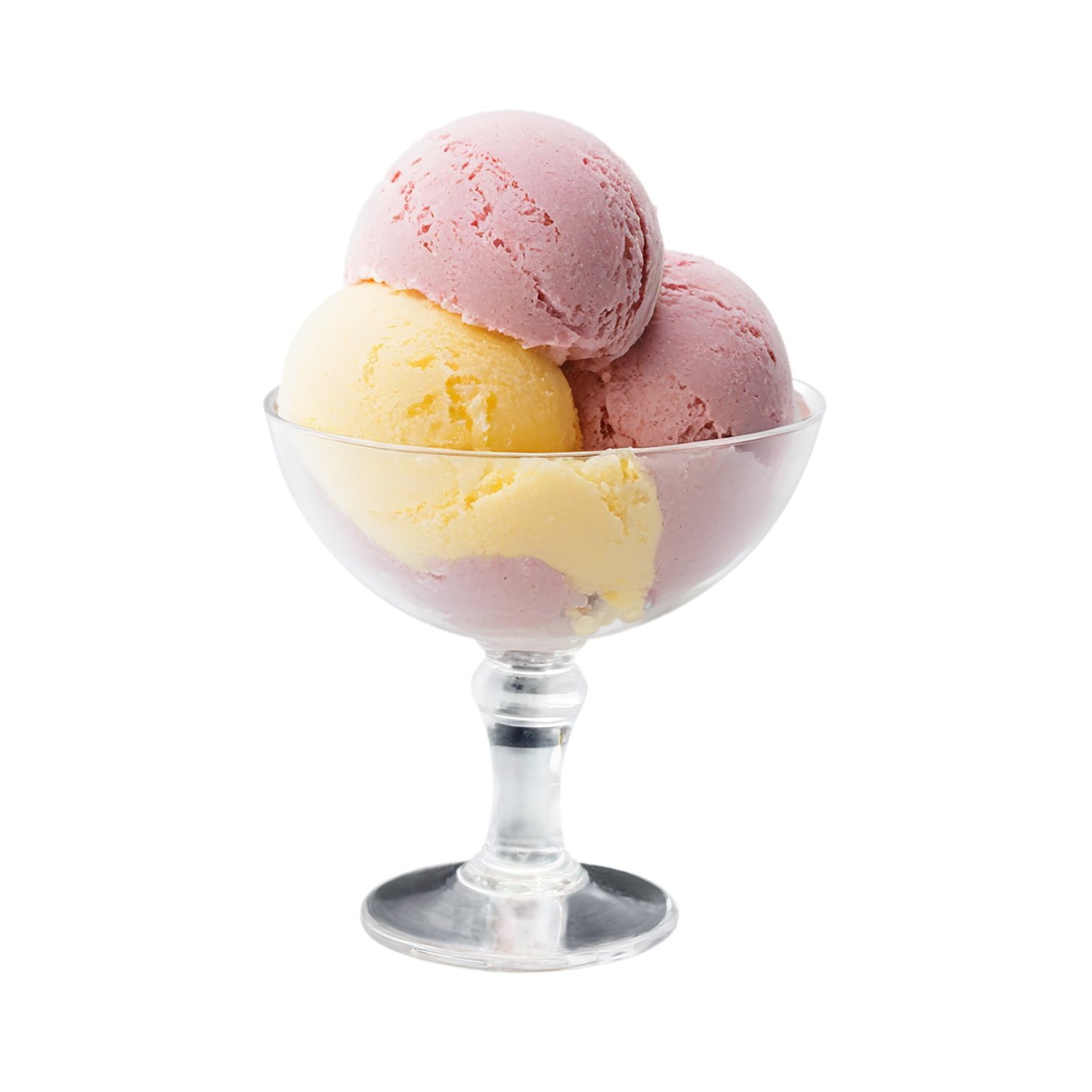 Sorbet desserts isolated on transparent background #5142