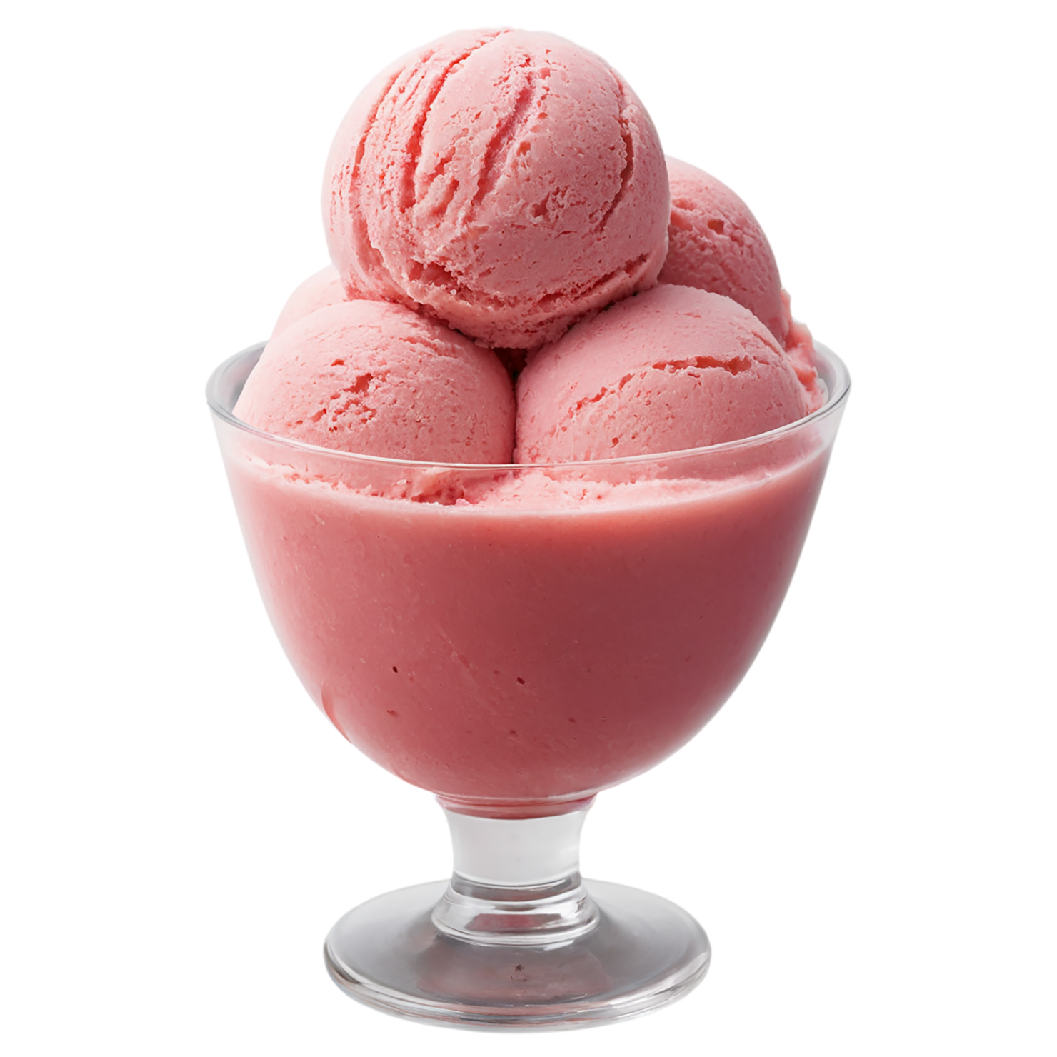 Sorbet desserts isolated on transparent background #5149